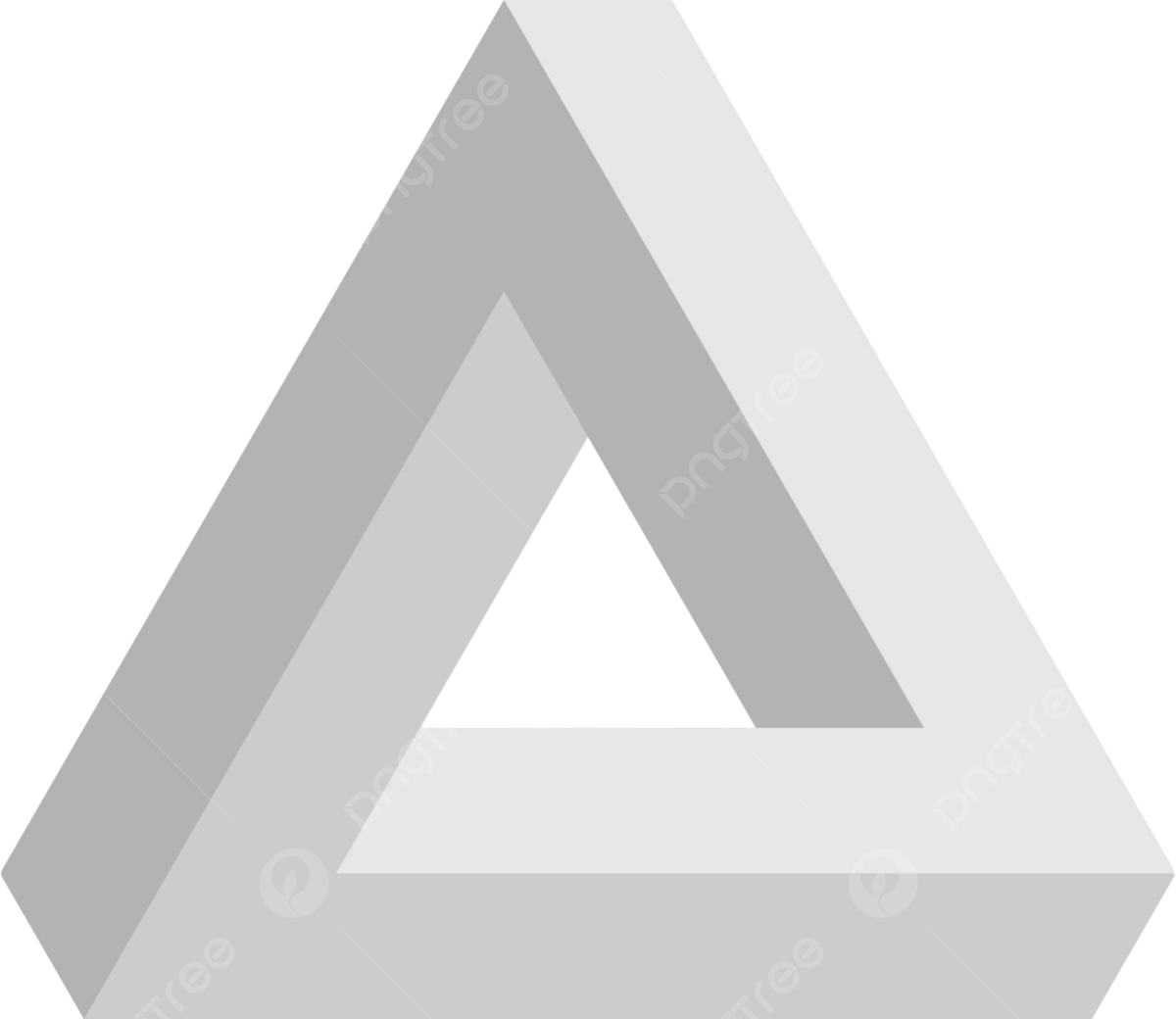 Wallpaper #9GcB_pIBSpphPi3-vp2c26 Grey Icon of Penrose Triangle a Geometric 3D Object and Optical