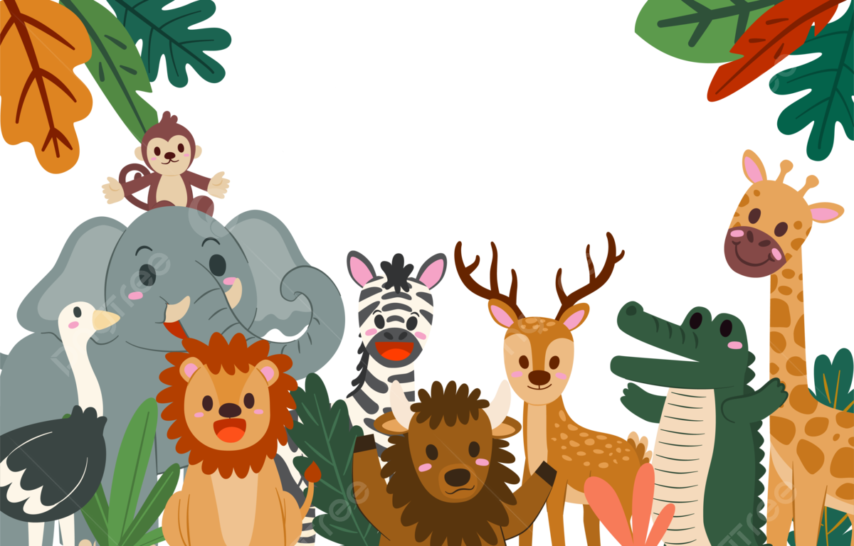 Wallpaper #03c4b Happy Jungle Safari Birthday Our Amhiraya Studio