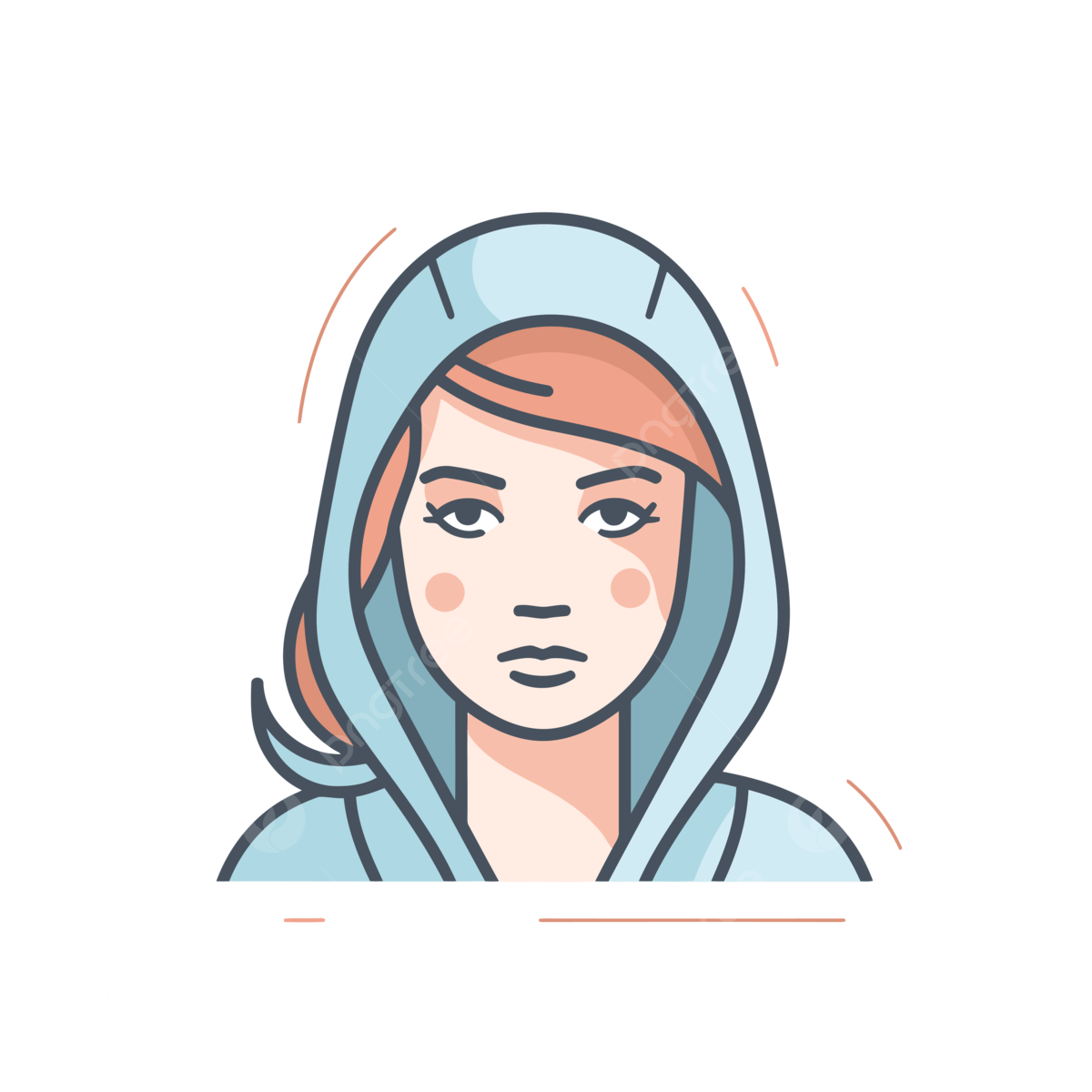 Wallpaper #sWilJJMBSpphPi3-kTmc268 Light Orange and Azure Vector Female Lineal Icon Flat Icon Png and
