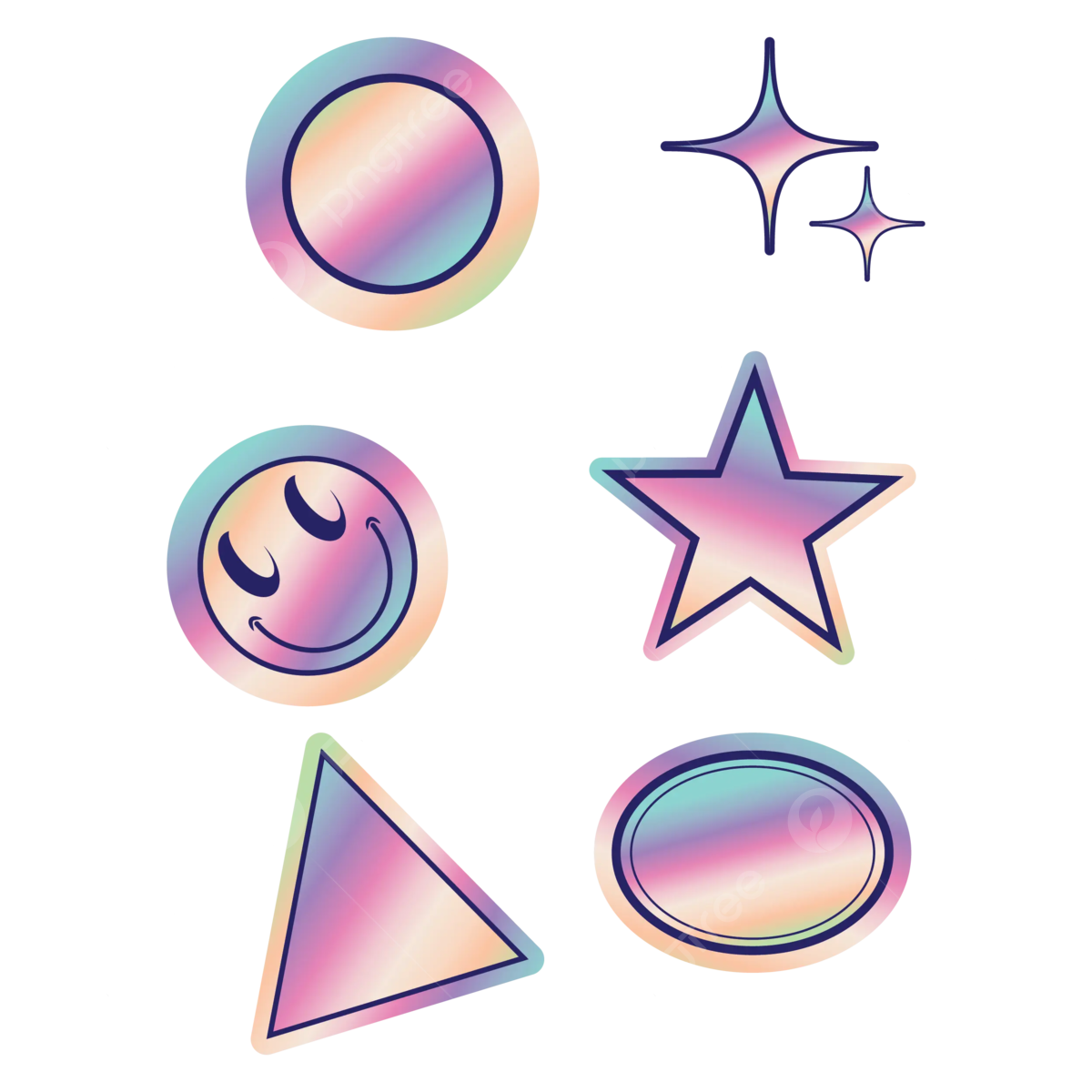 Wallpaper #e9tnMpMB3oUMxGFSkT0z279 Holographic Sticker Badges Vector Sticker Clipart Sticker