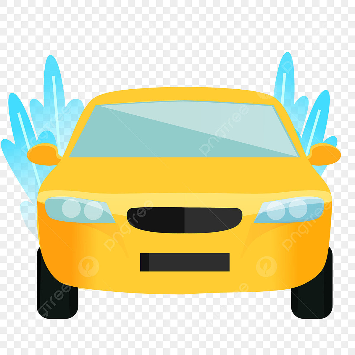 Wallpaper #60421 Yellow Mini Car Cartoon Vector Illustration 1910070 Vector Art at Vecteezy