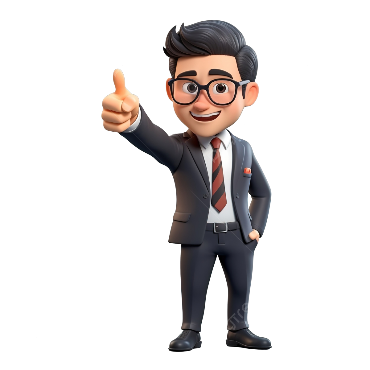 Wallpaper #ImfQBpMBSpphPi3-4cMa498 Businessman Pointing at Camera 3D Render Businessman Character