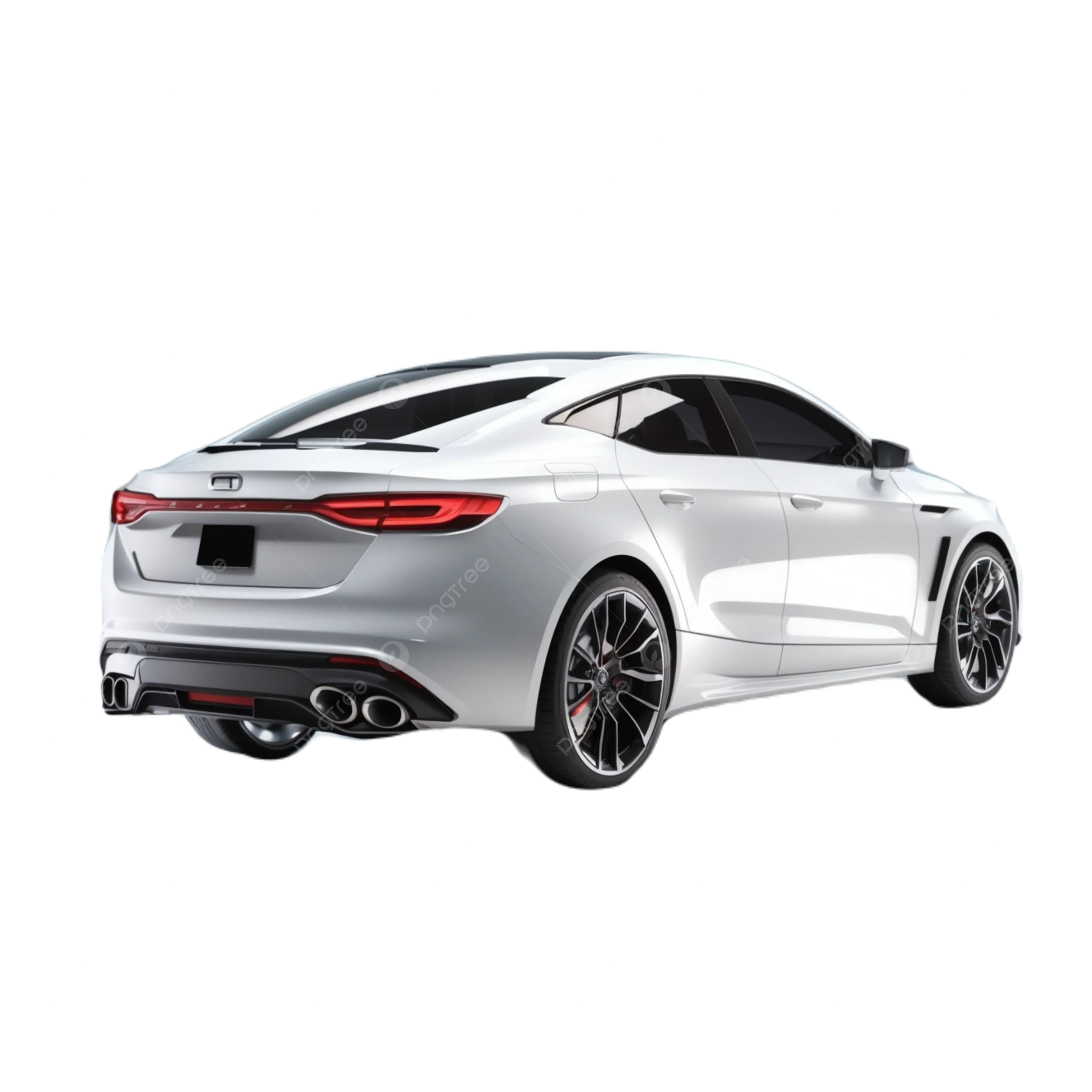 Wallpaper #sSbXl5cBNyflpn9rXYZh168 Modern White Sports Car Coupe Front View 3D Rendering Modern White