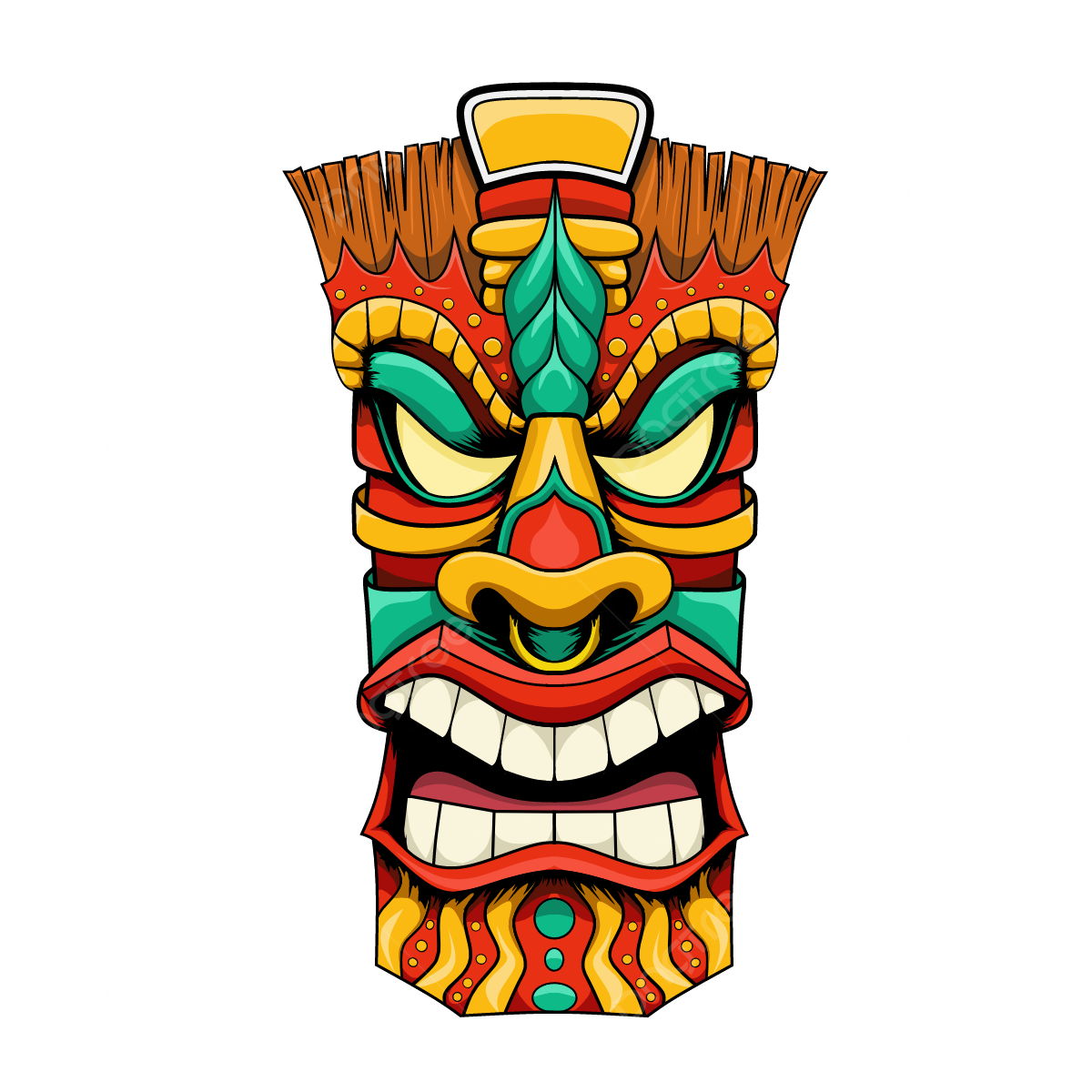 Wallpaper #421CbJcBycdYOYFTknLy163 Tiki Tribal Mask Vector Tiki Mask Tiki Tribal Masks Png and Vector