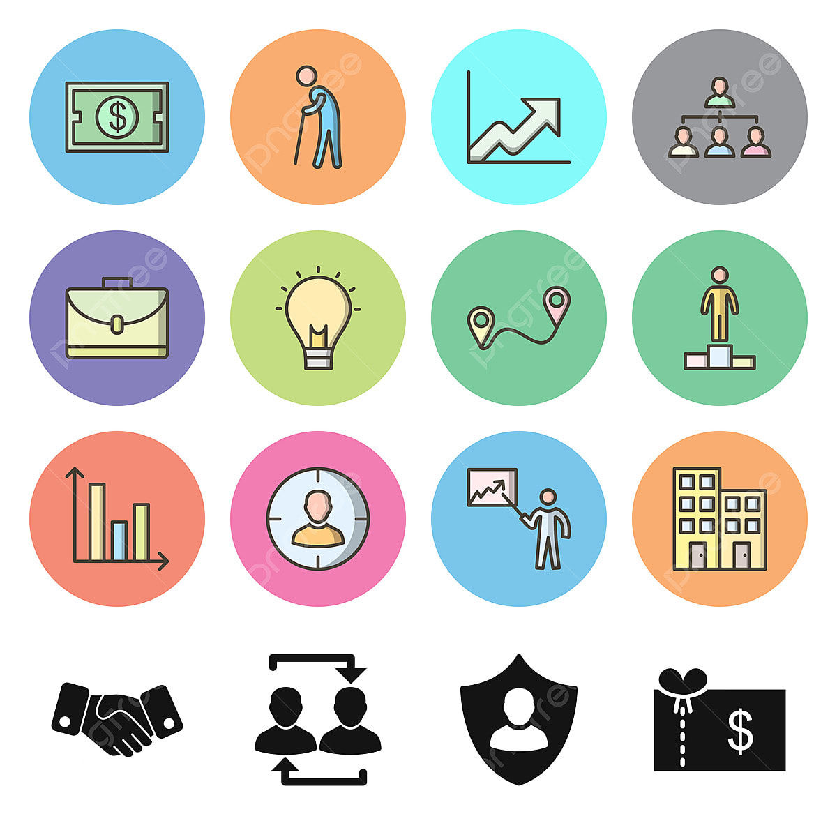 Wallpaper #gGdQ7pIBSpphPi3-YVxF25 Commercial Use Vector Png Images 16 Business Icons for Personal and