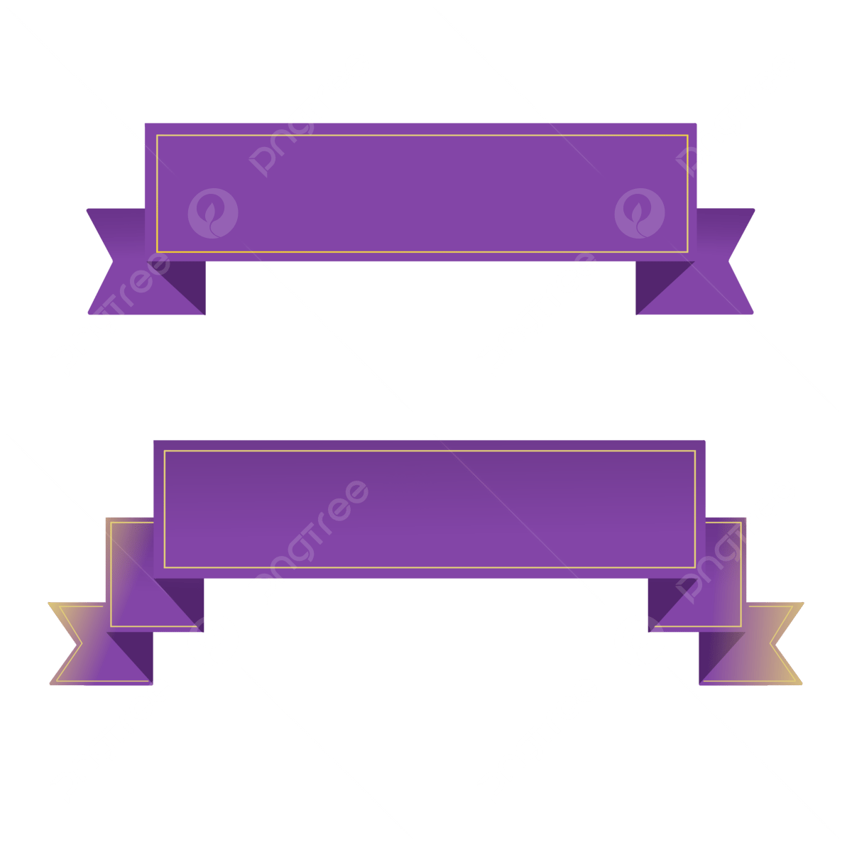 Wallpaper #Y-8xTZMBMN-XEVvVoD_A192 Ribbon Set Purple Gold Ribbon Banner Purple Png Transparent Clipart