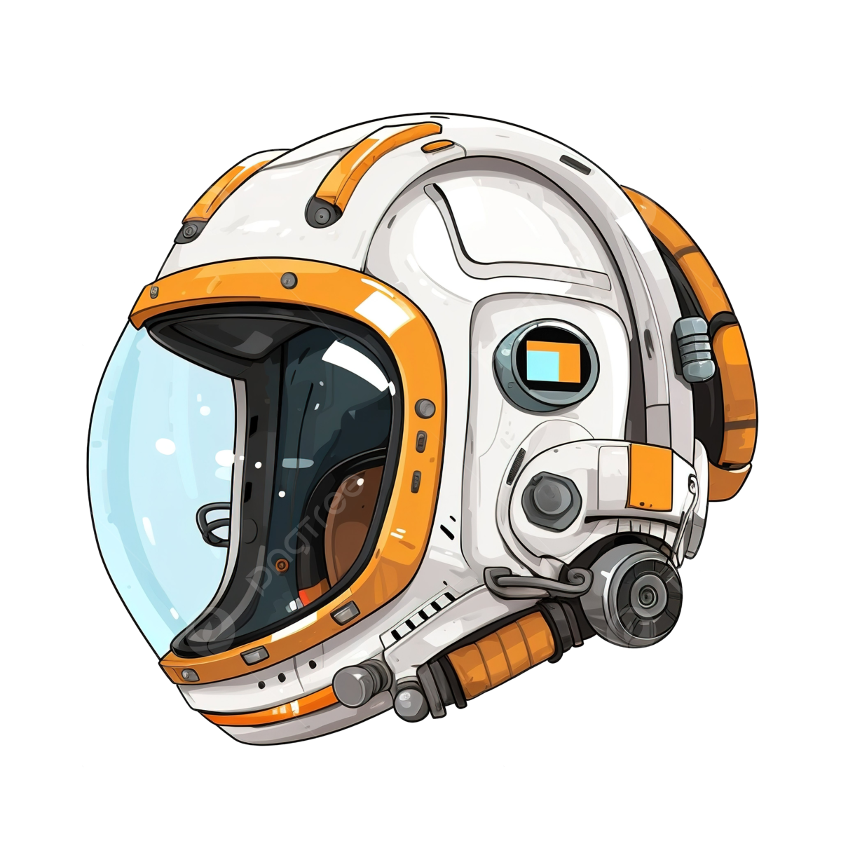 Wallpaper #d86KJZMB71dOy6JZqRSZ342 Cyber Punk Astronaut Helmet in Cartoon Style with AI Generative