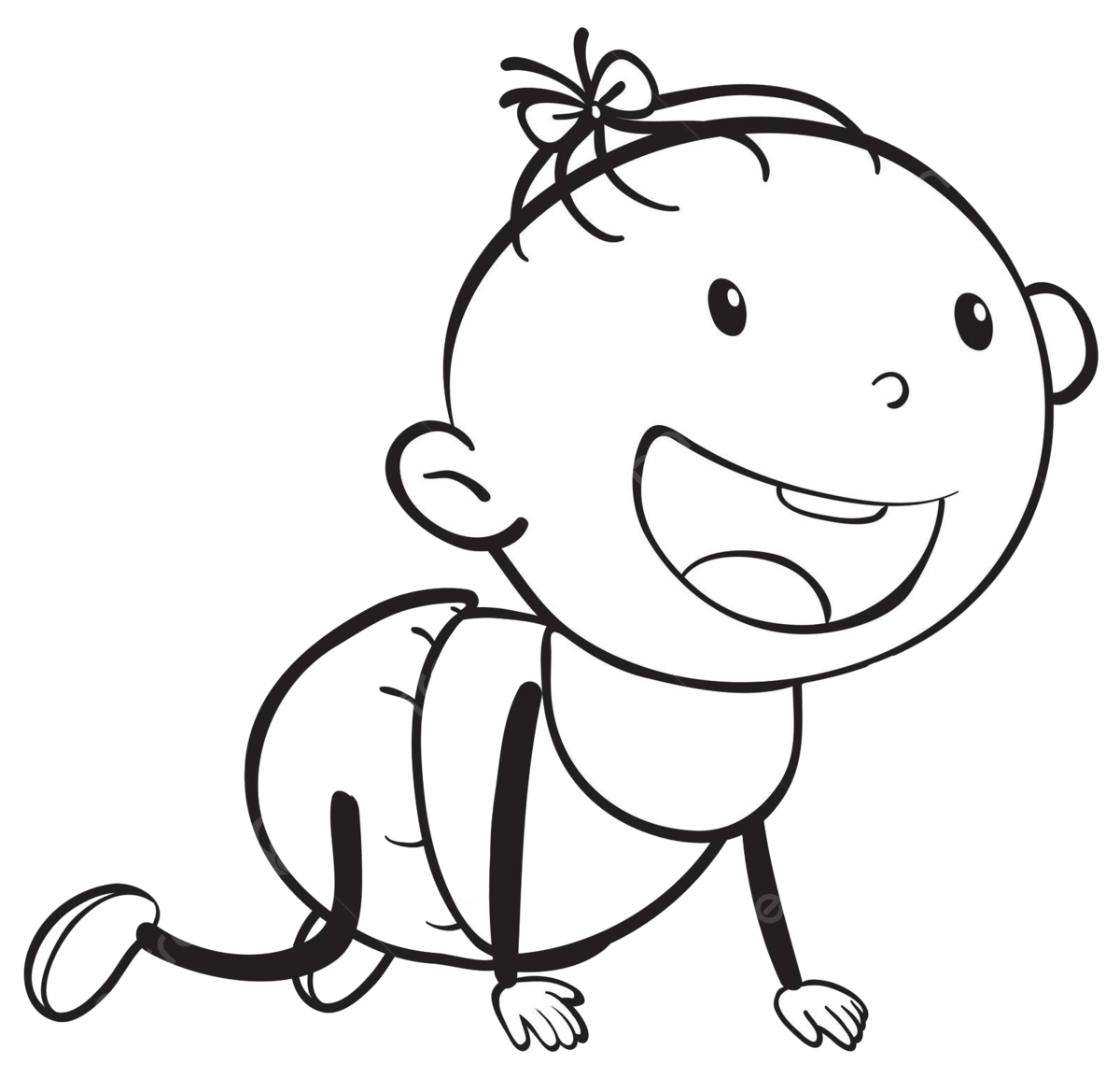 Wallpaper #vmczCZMBSpphPi3-o86c347 Baby Sketch Crawl Sketch Infant Vector Crawl Sketch Infant Png and