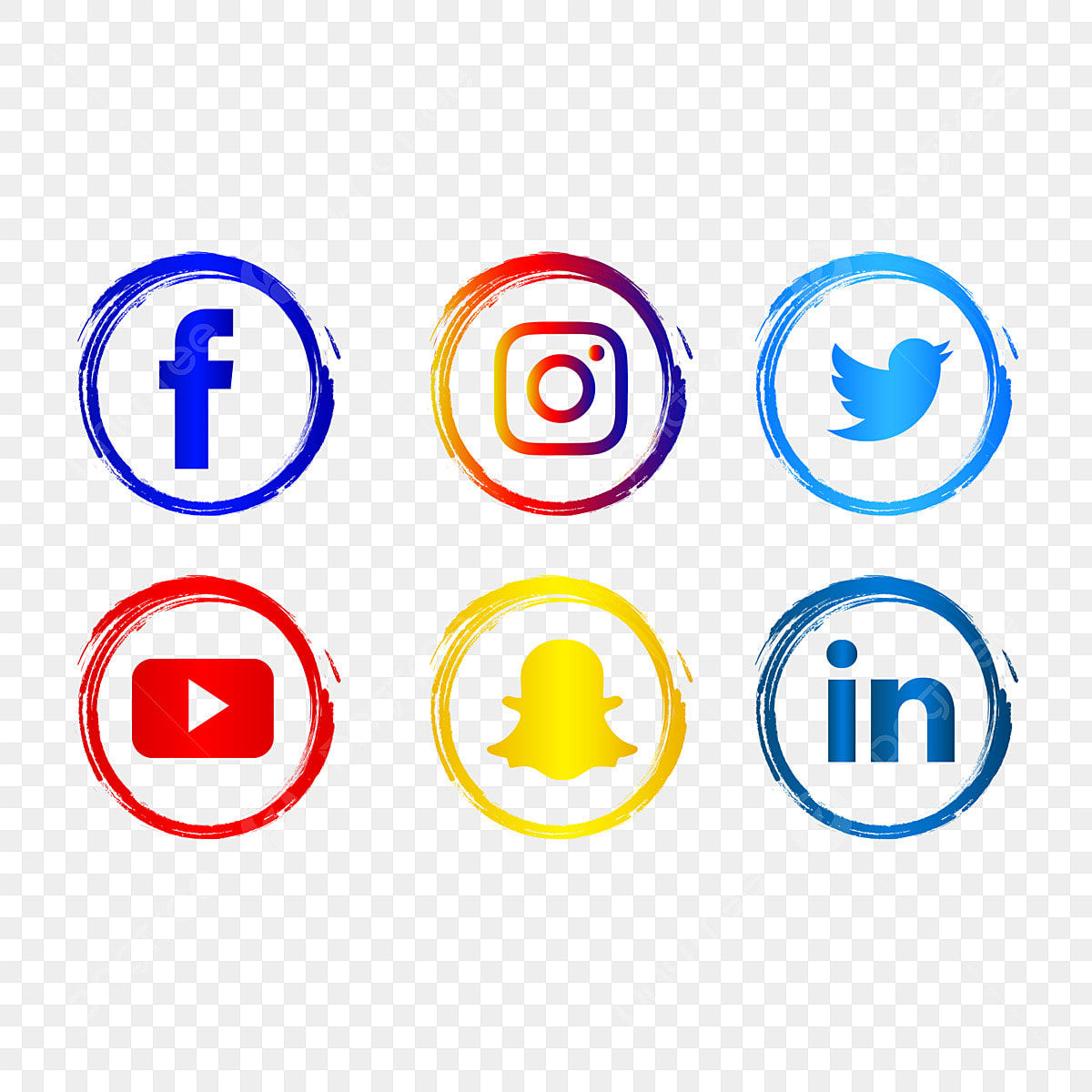 Wallpaper #lWe_75IBSpphPi3-ZGNL246 Social Media Marketing Clipart Png Images Social Media Logo Vector Set