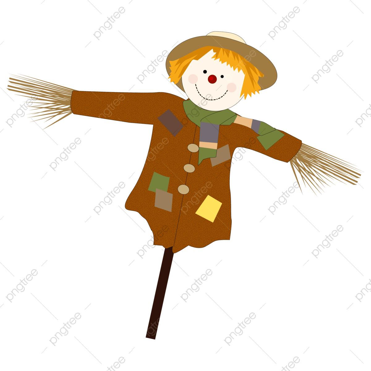 Wallpaper #1neqJpMB-pgBXx6036I4187 Cartoon Hand Drawn Vector Png Images Cartoon Hand Drawn Scarecrow in