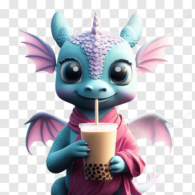 Wallpaper #Brh_2pIBJvJKYCmEEPI4275 Dragon Holding Boba Tea Png Vector Psd and Clipart with Transparent