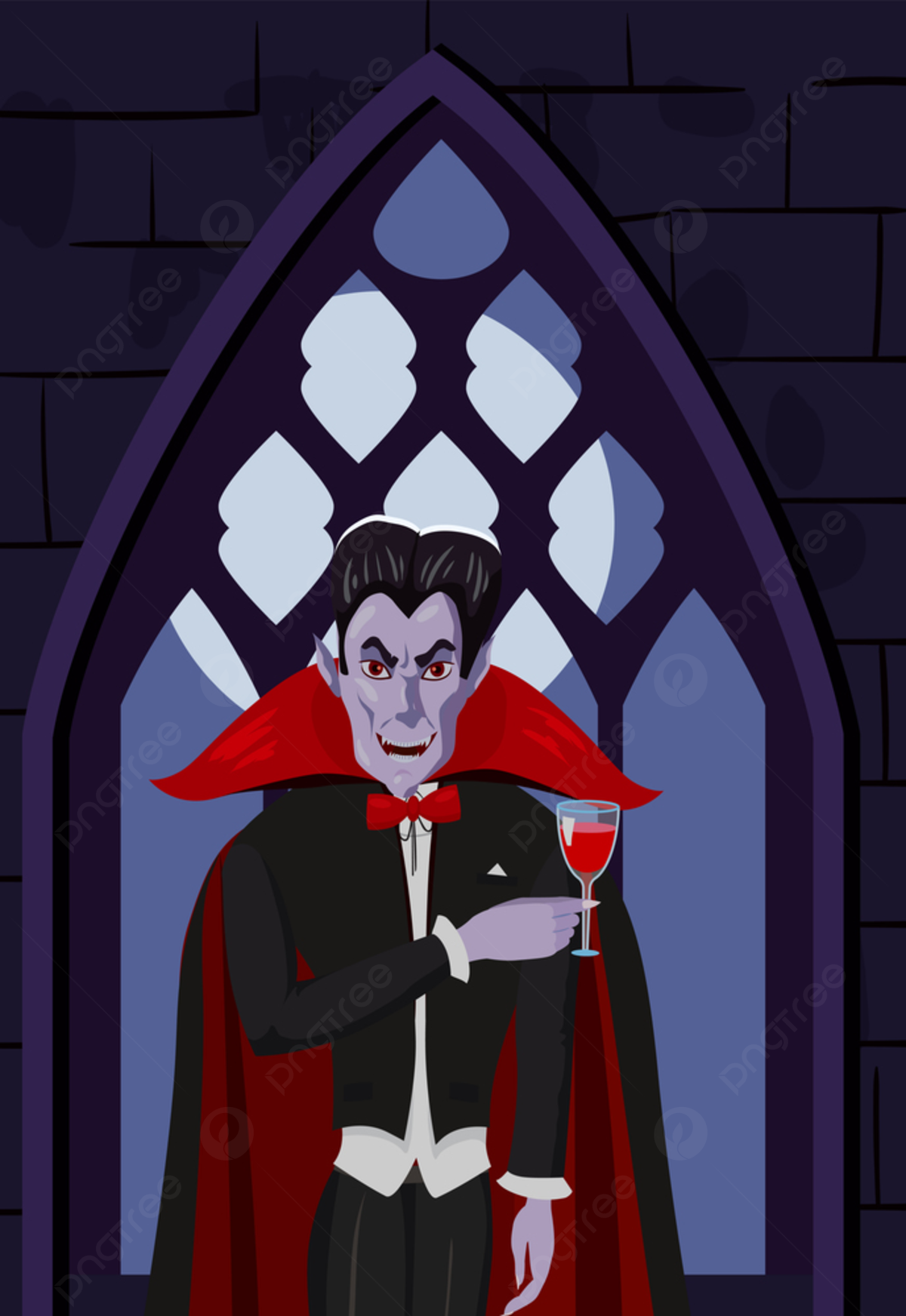 Wallpaper #UEBvMJMBJhL2WPbav8H-107 Personaje Vampiro Dracula En Capa Roja Negra Con Copa De Vino Fondos