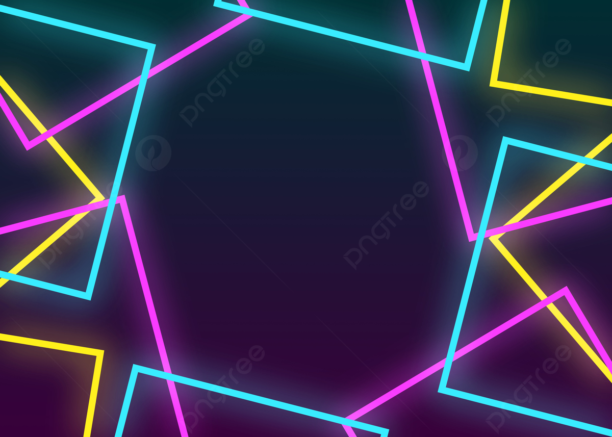 Wallpaper #3mdcE5MBSpphPi3-X_-p217 Square Geometric Shape Background with Glowing Neon Effect and Bright