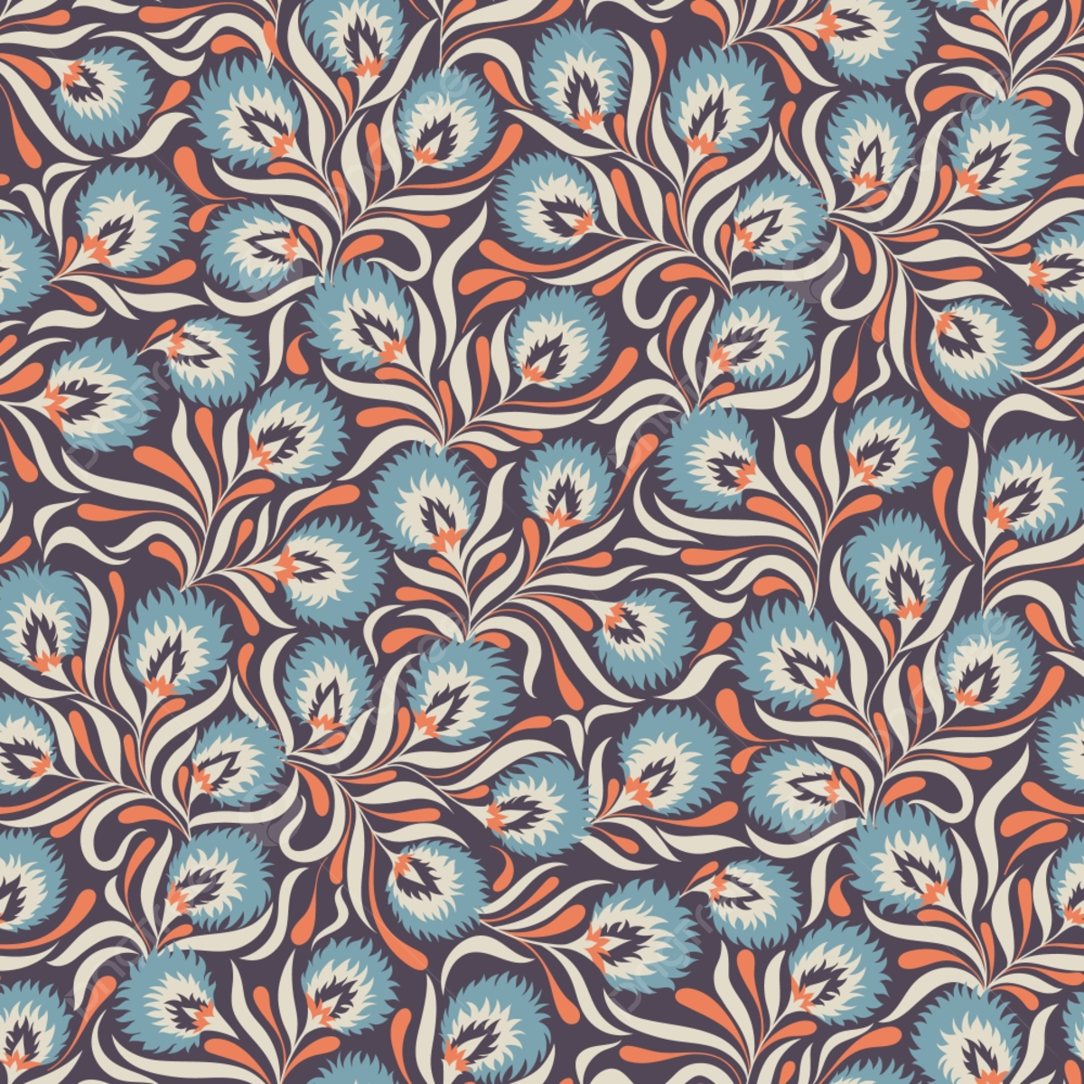 Wallpaper #9f5a4 Premium Vector Retro Seamless Background Pattern