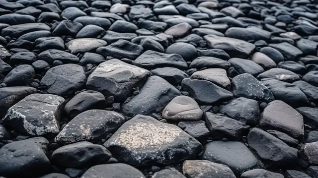 Wallpaper #s7j72JIBJvJKYCmEnurG220 Close Up of Textured Black Asphalt Road Resembling Rough Stone
