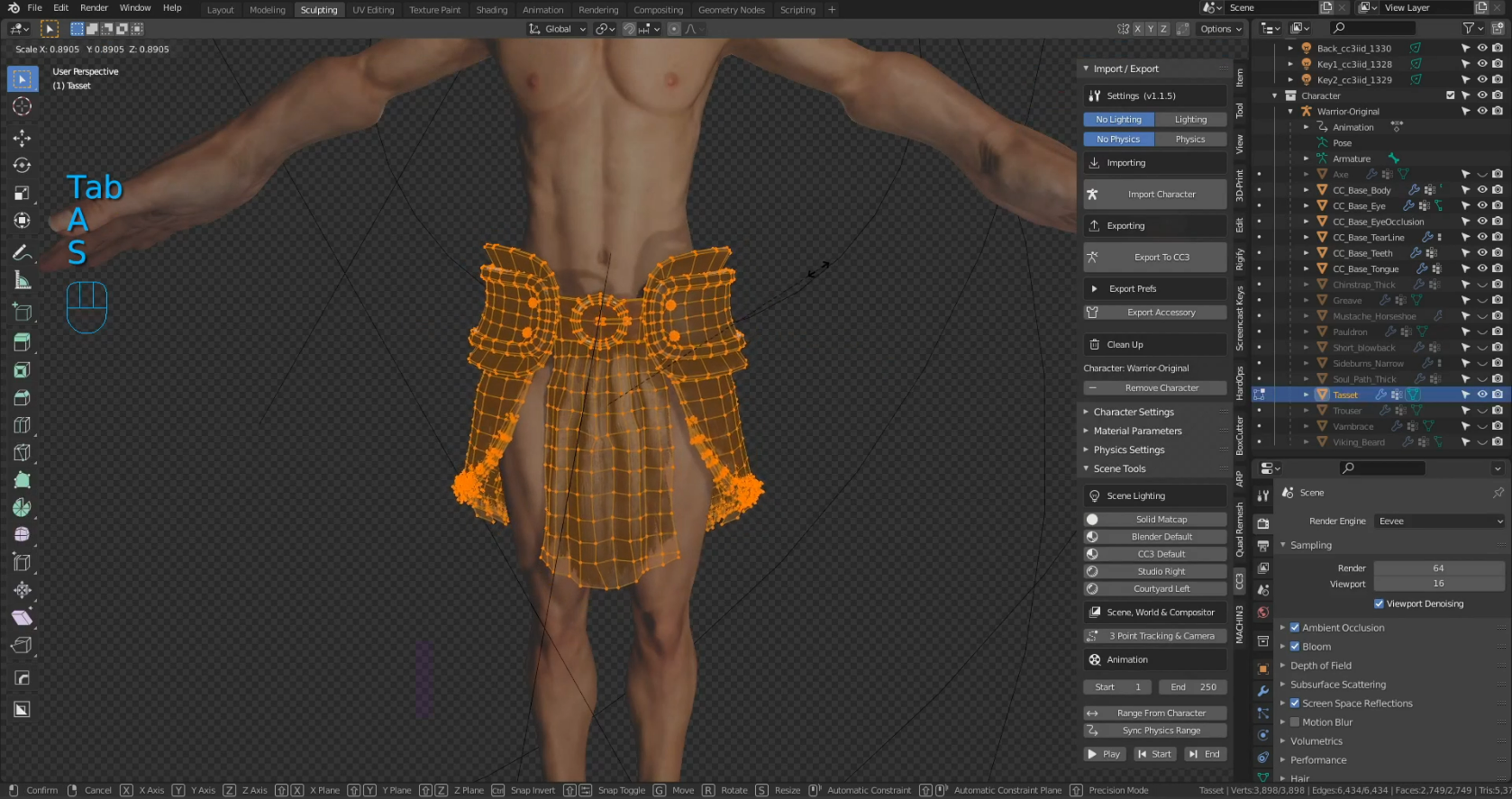 Wallpaper #_RnEHo8BtGB6xQ7883lX29 Quick Easy Roundtrip Character Workflow with Blender Character