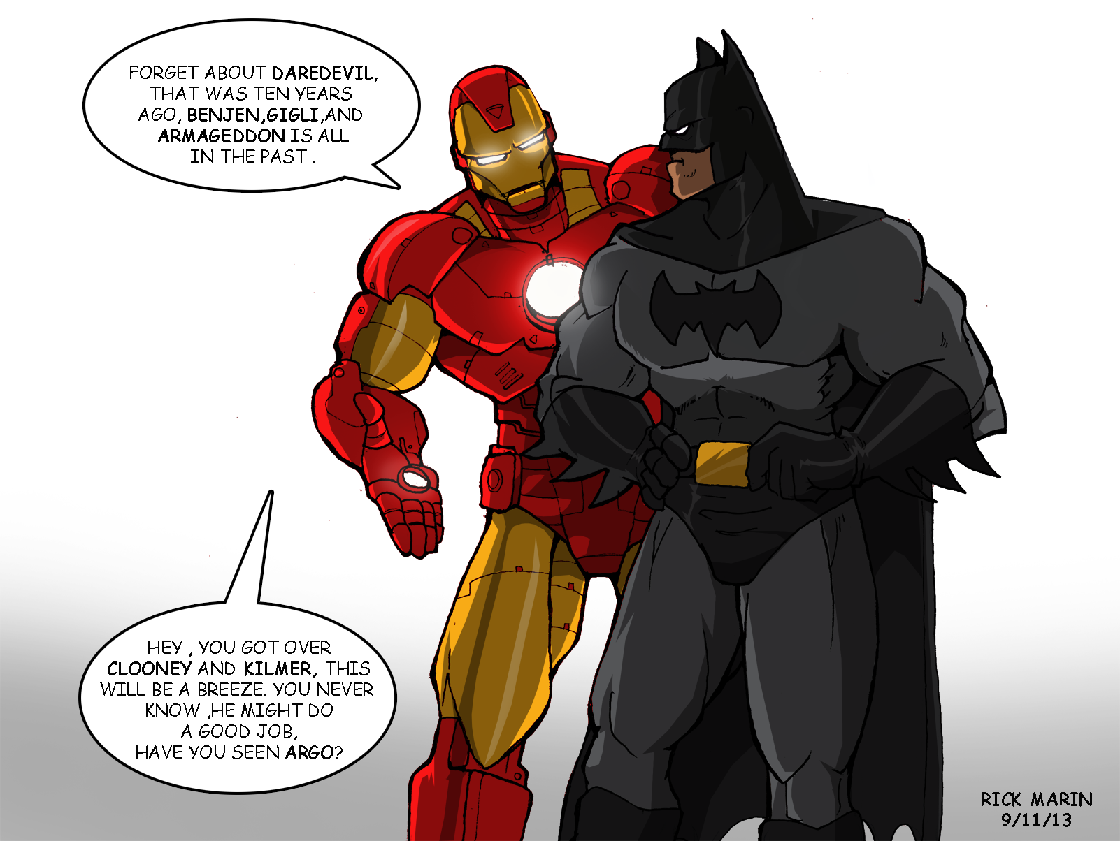 Wallpaper #KCwlSZMB0E1QgA7w7fLP10 Iron Man and Batman by Misterho on Deviantart