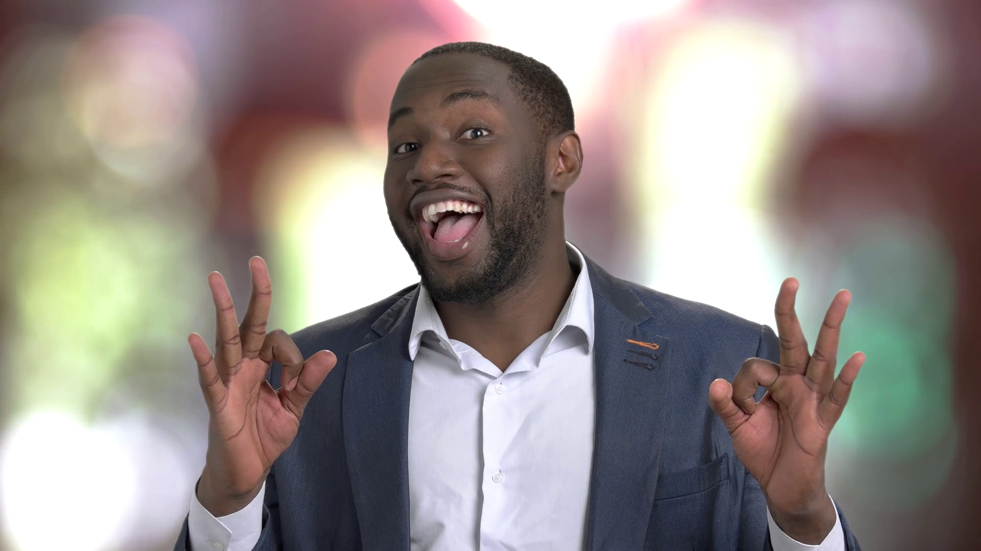 Wallpaper #IWf6_JIBSpphPi3-lZoB13 Black Businessman Showing Different Gestures Stock Footage Sbv