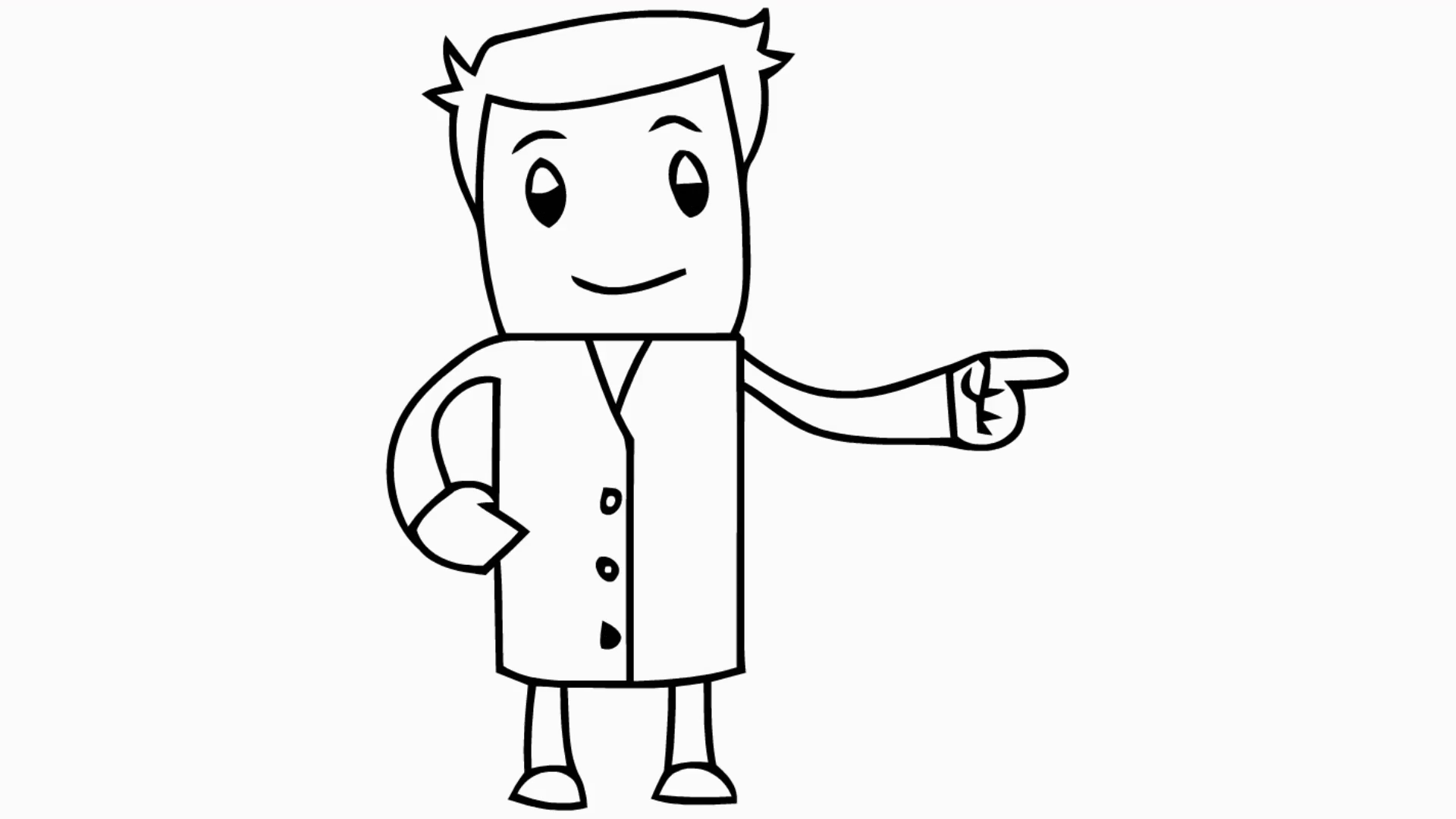 Wallpaper #k2eg8pIBSpphPi3-sXFs193 Man Pointing Finger Cartoon Illustration Hand Drawn Animation