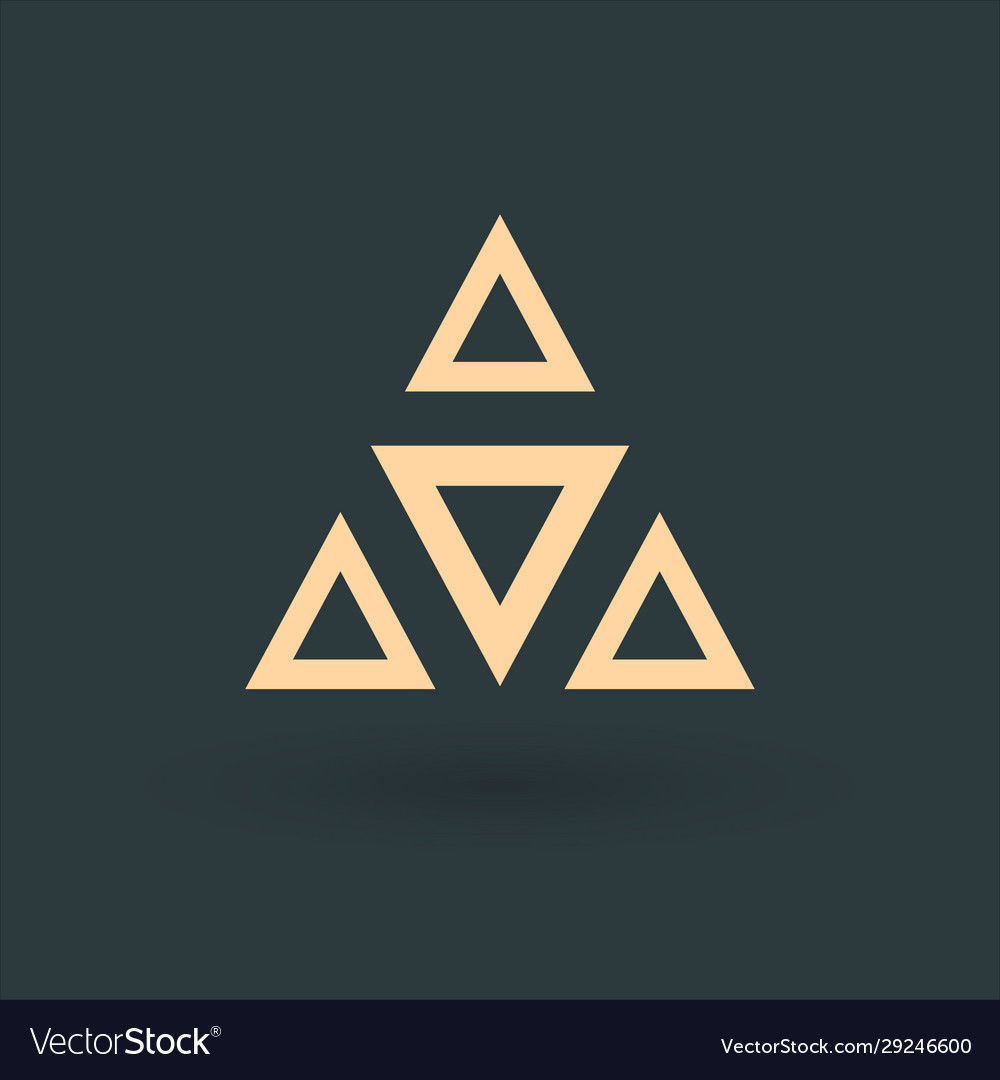 Wallpaper #cbln3ZIBJvJKYCmEEAAv79 Geometric Triangles Logo Design Element Business Vector Image