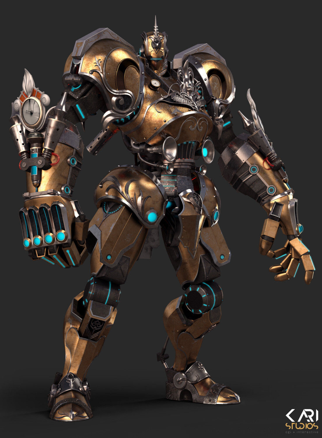 Wallpaper #ss4JJZMB71dOy6JZQBKv27 Steam Fantasy Heres a Wonderfully Awesome Steampunk Robot Cgi
