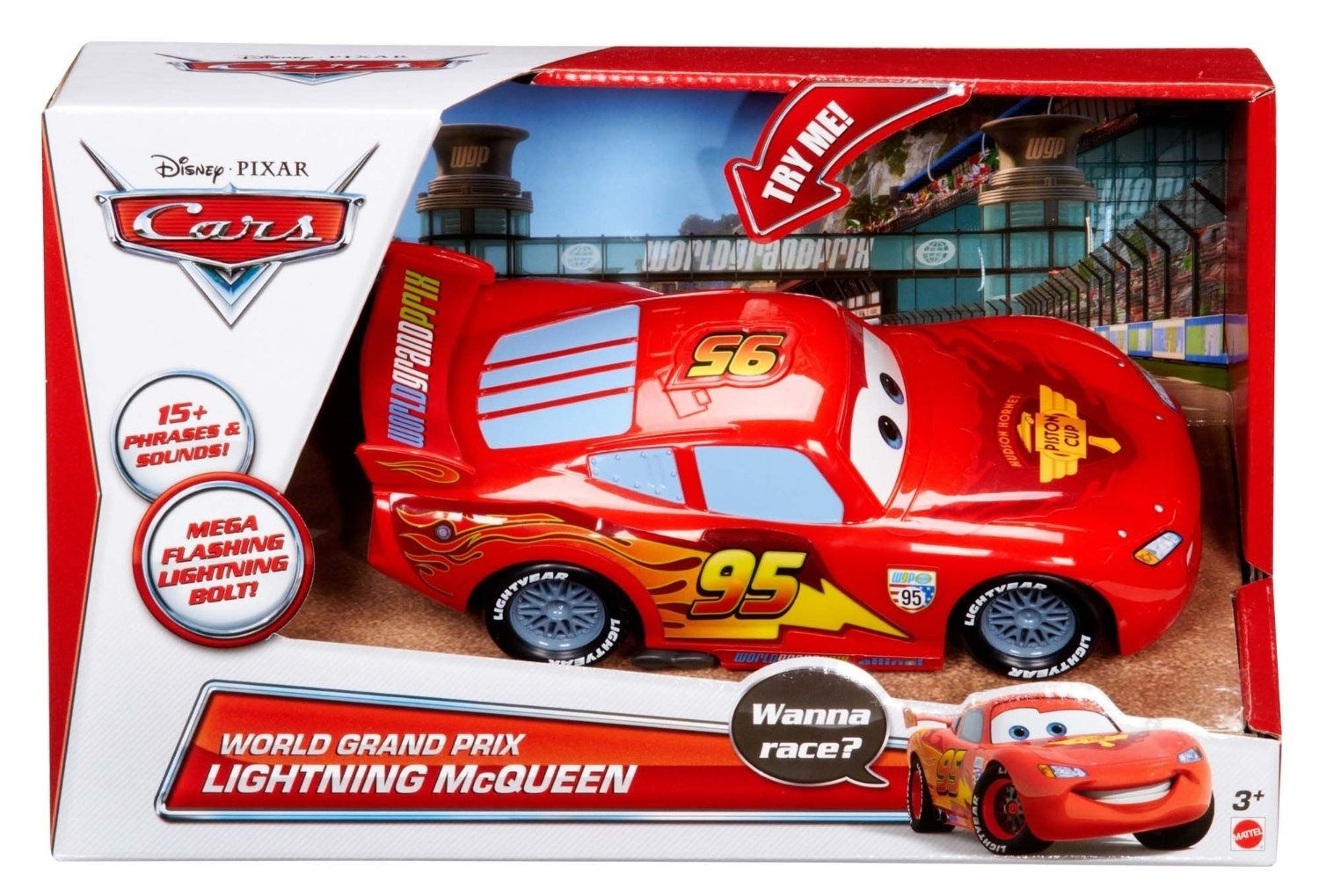 Wallpaper #f3J7MpMBX2lk1u3o6lpR157 Disney Pixar Cars Cars World Grand Prix Race Launcher Playset