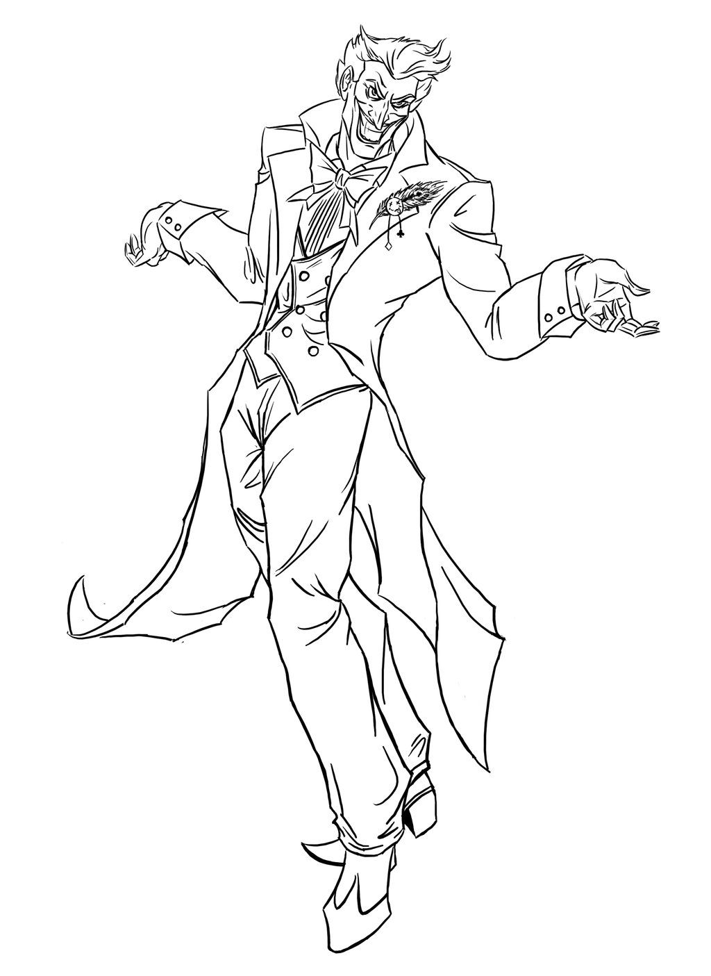 Wallpaper #FGdoEJMBSpphPi3-TvPv130 Joker Line Drawing at Paintingvalleycom Explore Collection of Joker