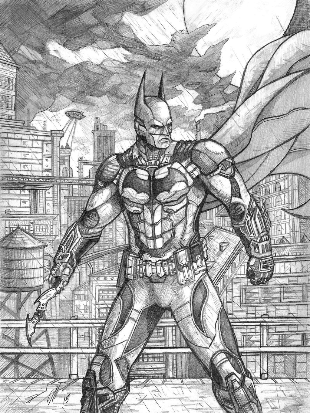 Wallpaper #WiyASZMB0E1QgA7wRvND205 Arkham Knight Drawing at Paintingvalleycom Explore Collection of