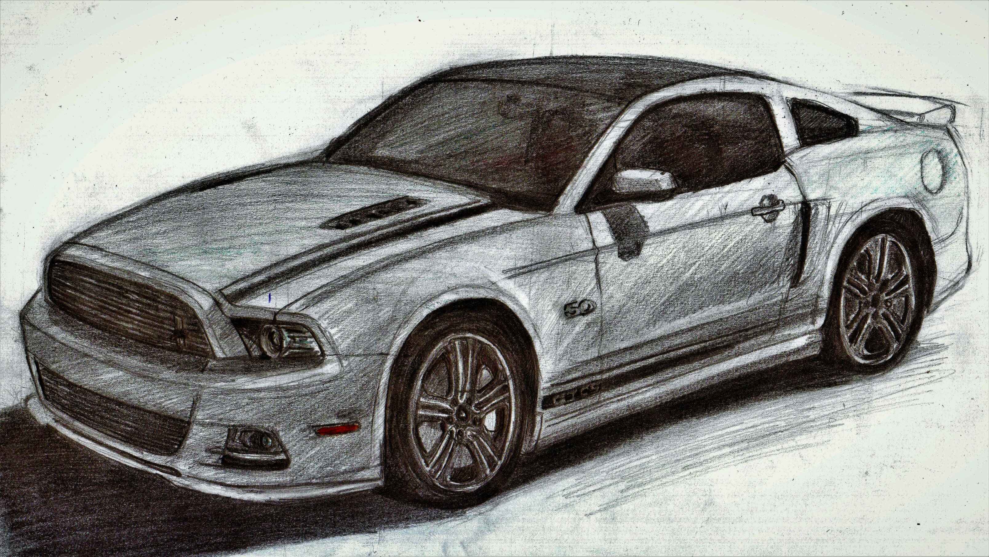 Wallpaper #on2M8Y4Bnwiau_P6pQn333 Mustang GT Drawing at Paintingvalleycom Explore Collection of