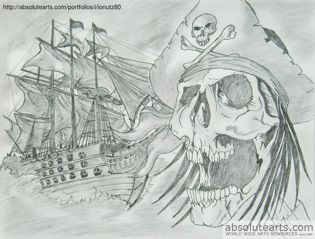 Wallpaper #Lmds-ZIBSpphPi3-8I3493 Cool Pirate Drawing Ghost Ship Sarah Sidney Blogs