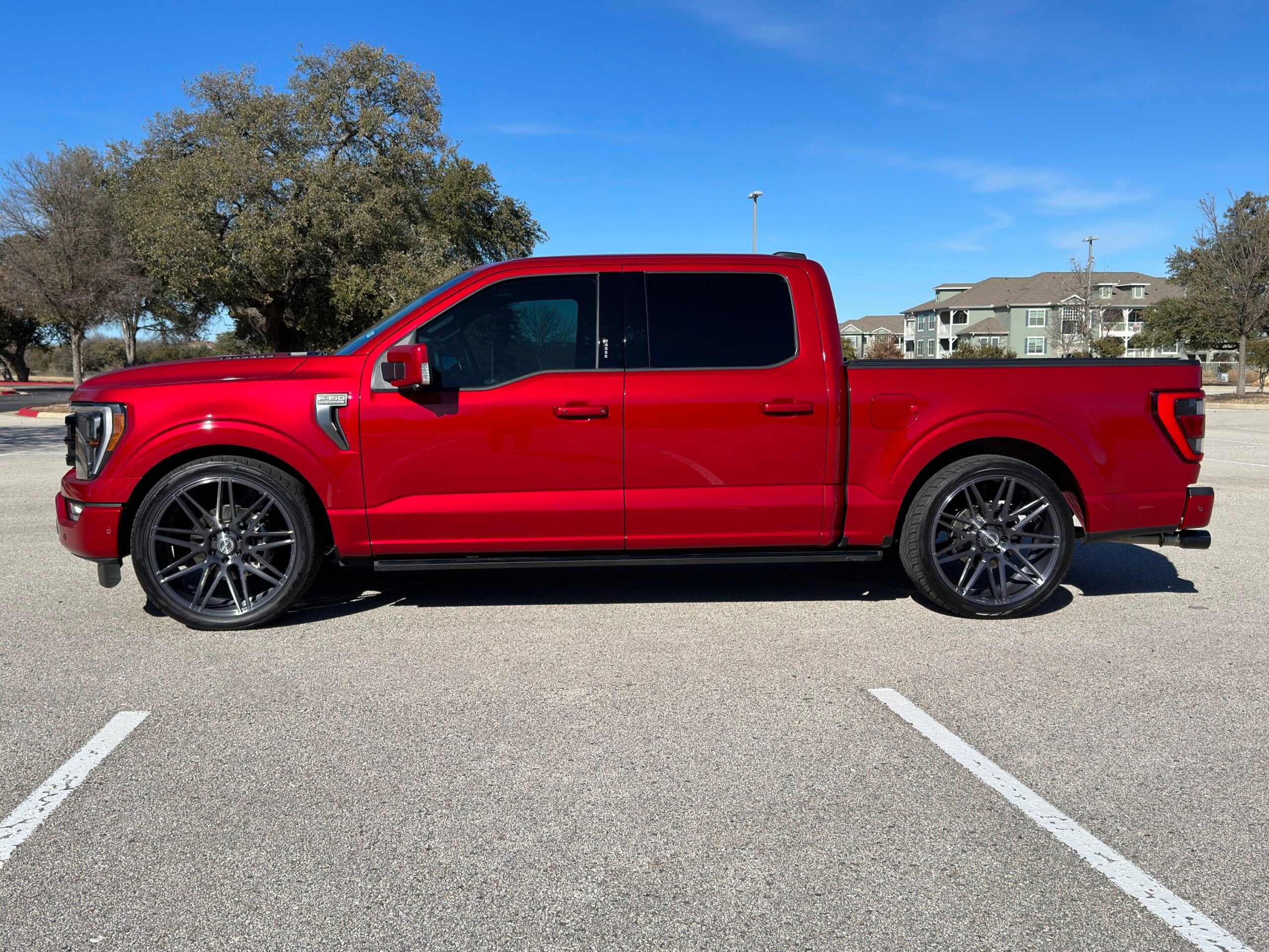 Wallpaper #TRa1MpMBygIvLWsIvJOh85 My 2022 F 150 50 Rapid Red Lowered Build on 35 Ridetech Lowering Kit