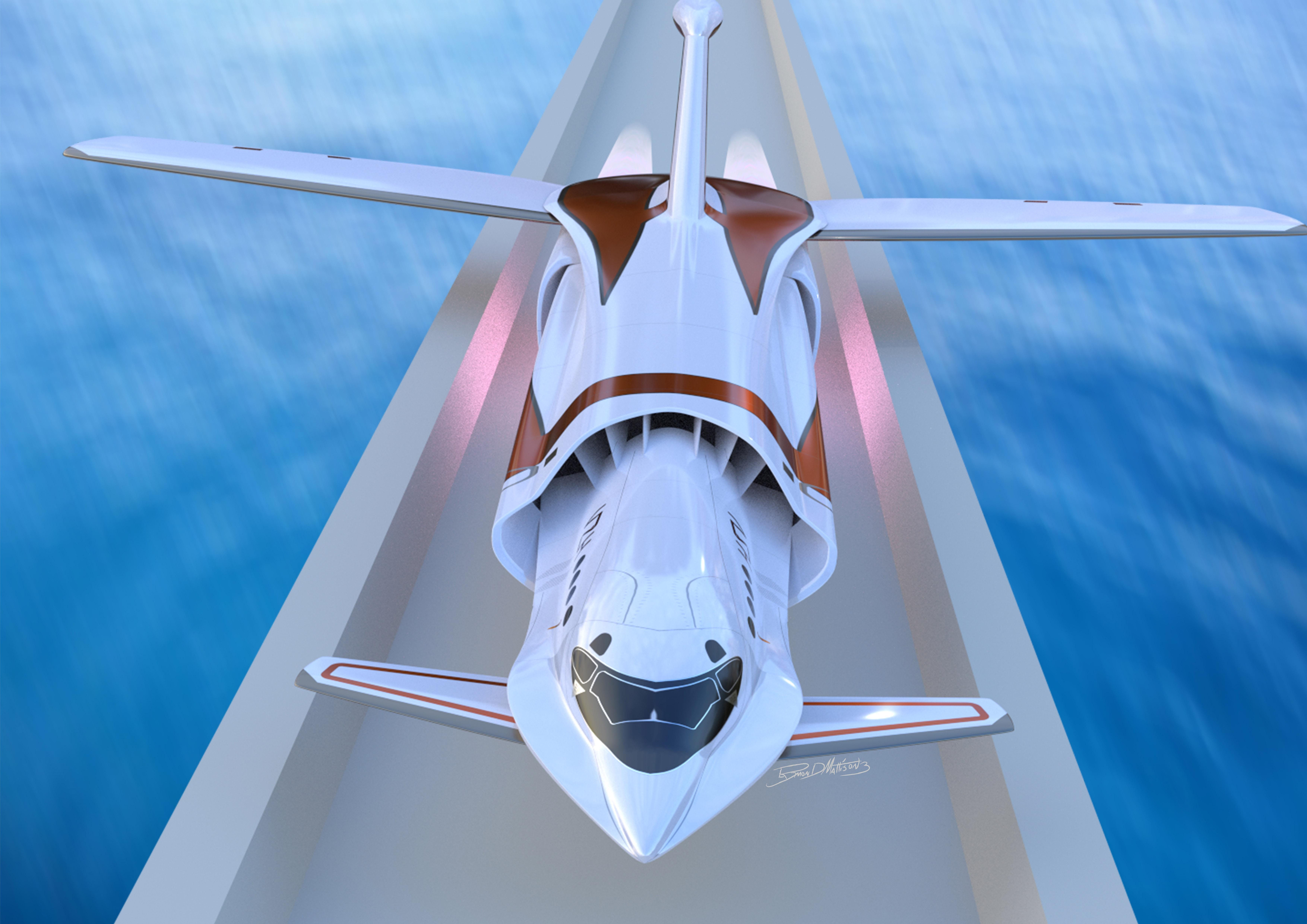 Wallpaper #xP82a5MB3lSXT3zU3-f_0 Skreemr Supersonic Jet Designed by Charles Bombardier Architectural