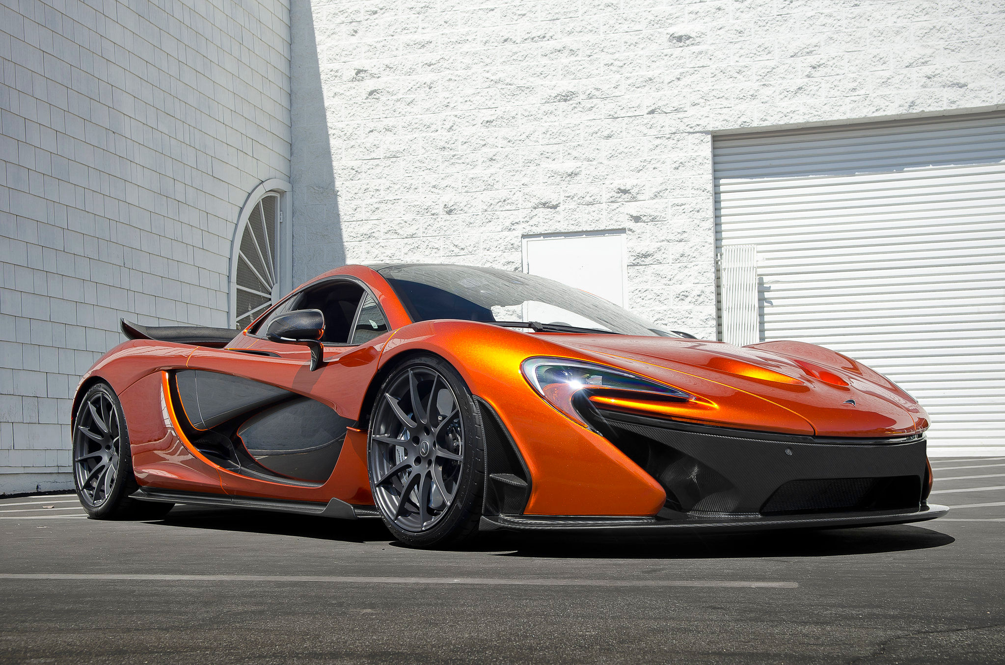 Wallpaper #bWhyIZMBSpphPi3-IzBD208 Volcano Orange Mclaren P1 in Race Mode Flickr Photo Sharing