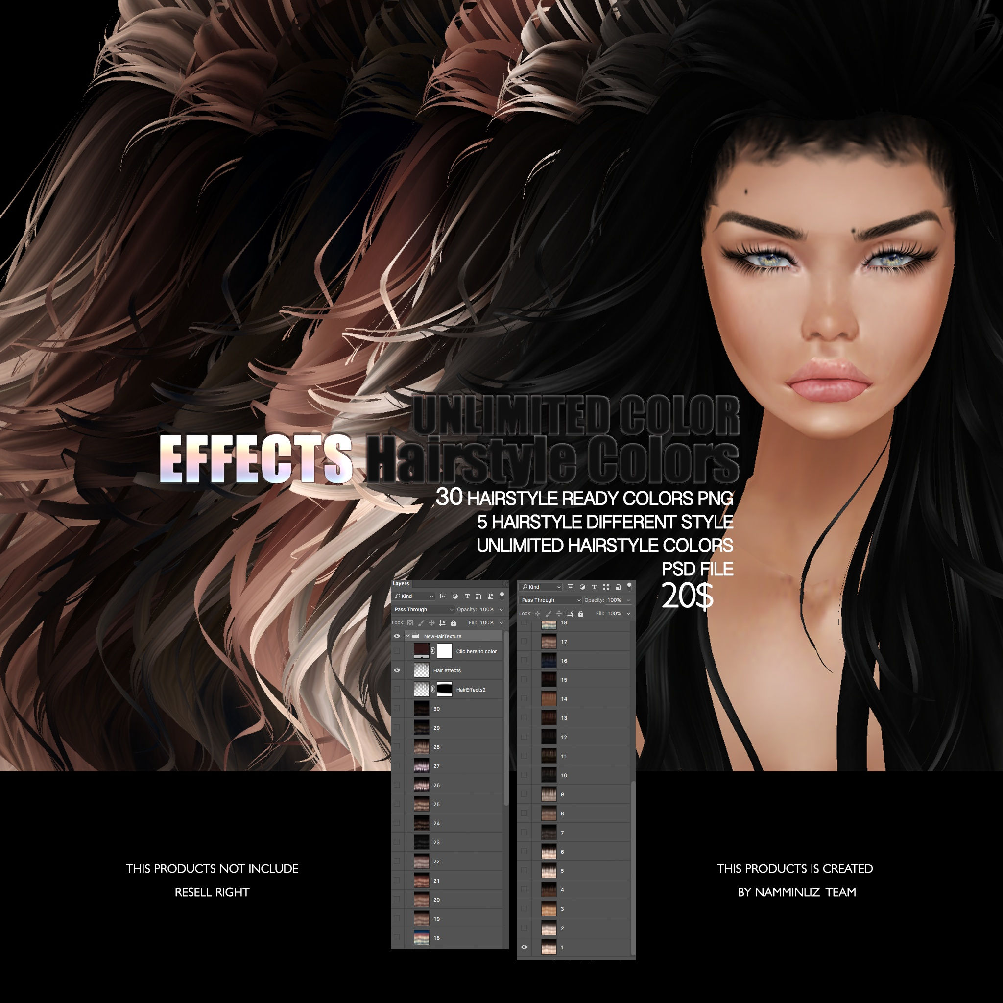 Wallpaper #wnfOJZMB-pgBXx60tp_N314 30 Effects Hairstyle Texture Imvu Unlimited Colors Namminliz