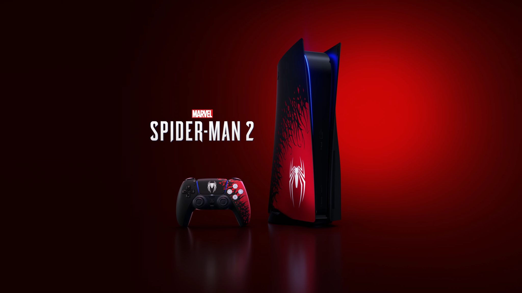 Wallpaper #iABb644BSdW8dNounxE955 A Limited Edition Spider Man 2 PS5 Console Dualsense Controller and