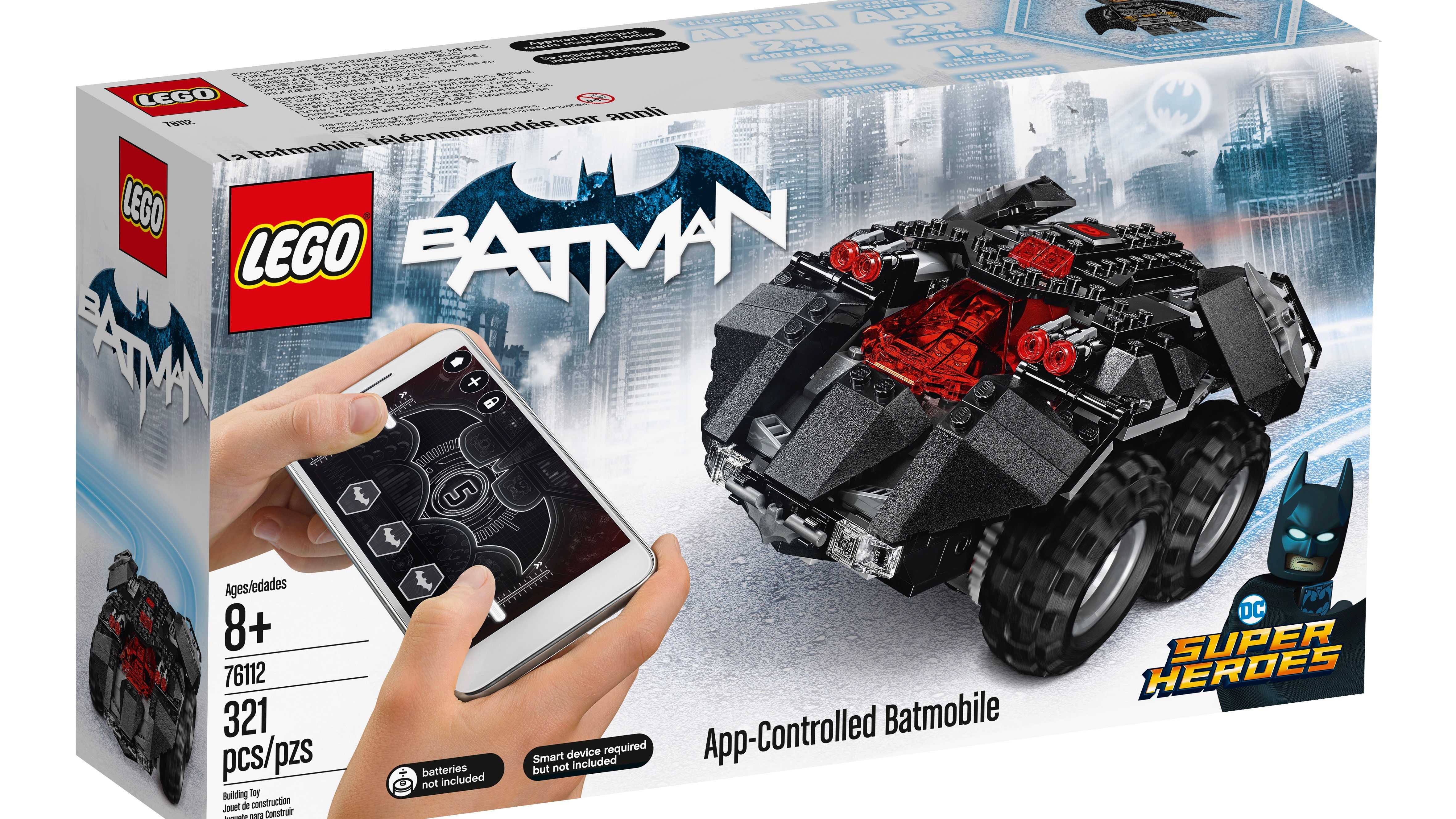 Wallpaper #74fzMZMBPAdmKxa2umJ637 Legos Launching a Buildable App Controlled Batmobile This August