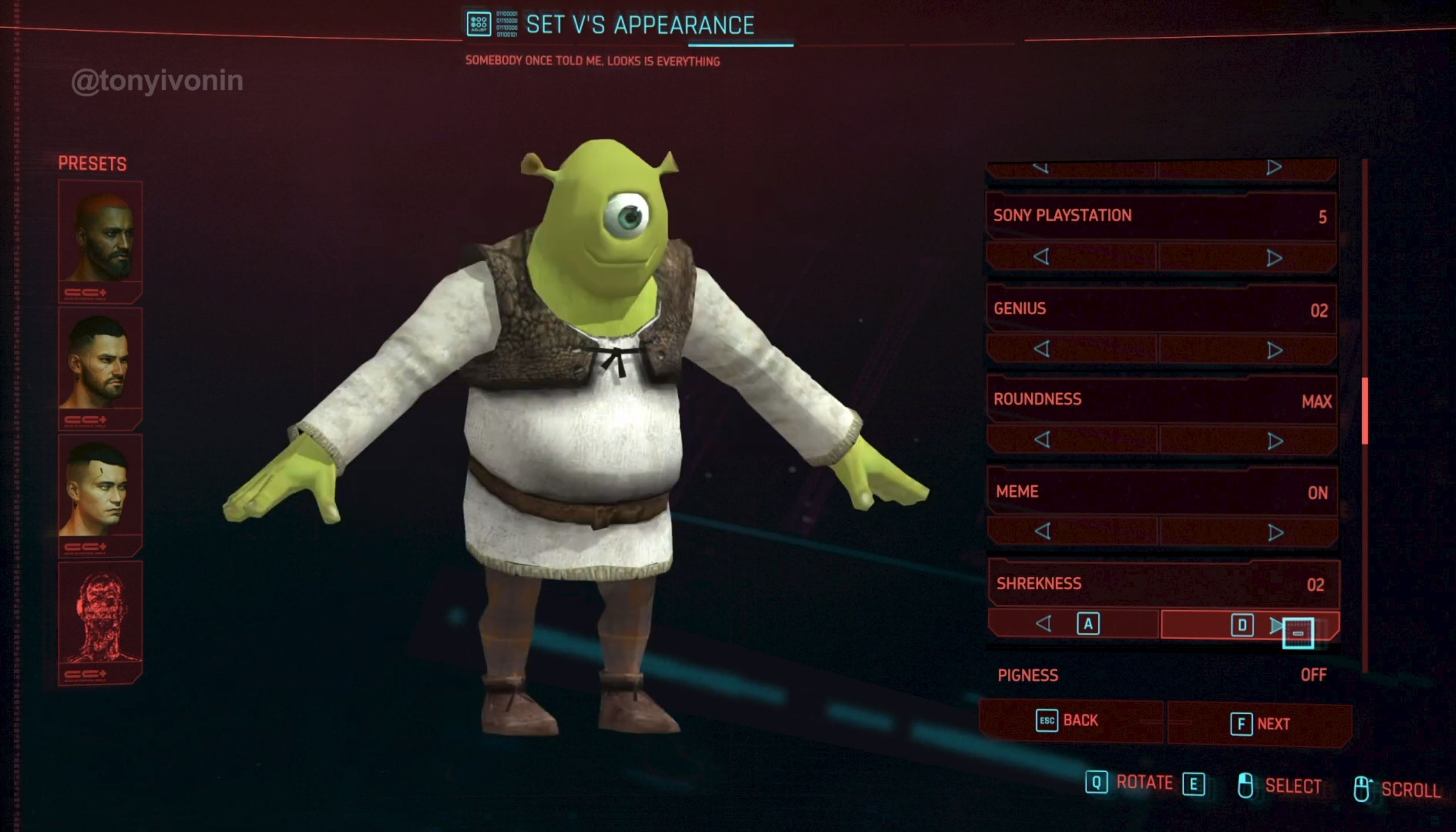 Wallpaper #YRkLBI8BtGB6xQ78Dk0441 The Cyberpunk 2077 Character Creator Memes Are Over and This One Wins