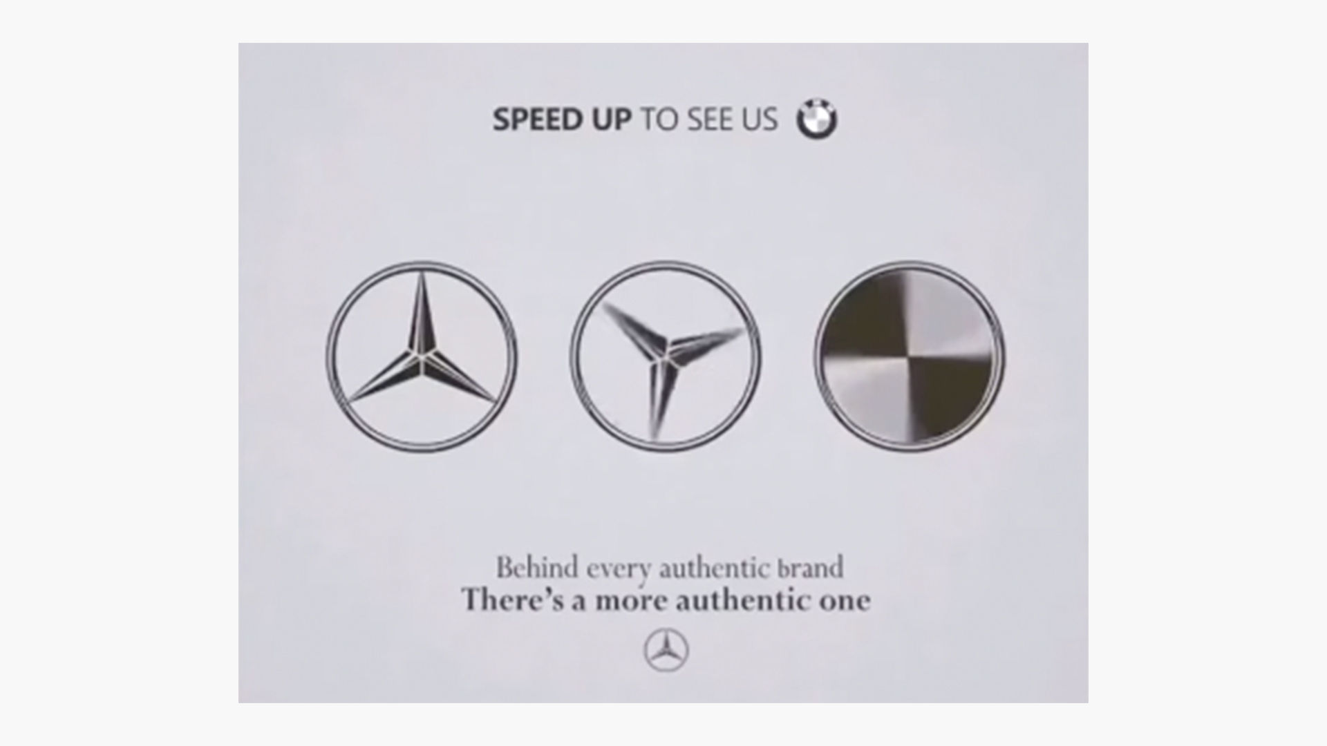 Wallpaper #Z2clD5MBSpphPi3-U-1x324 This BMW vs Mercedes Logo Ad is Driving Reddit Wild Creative Bloq