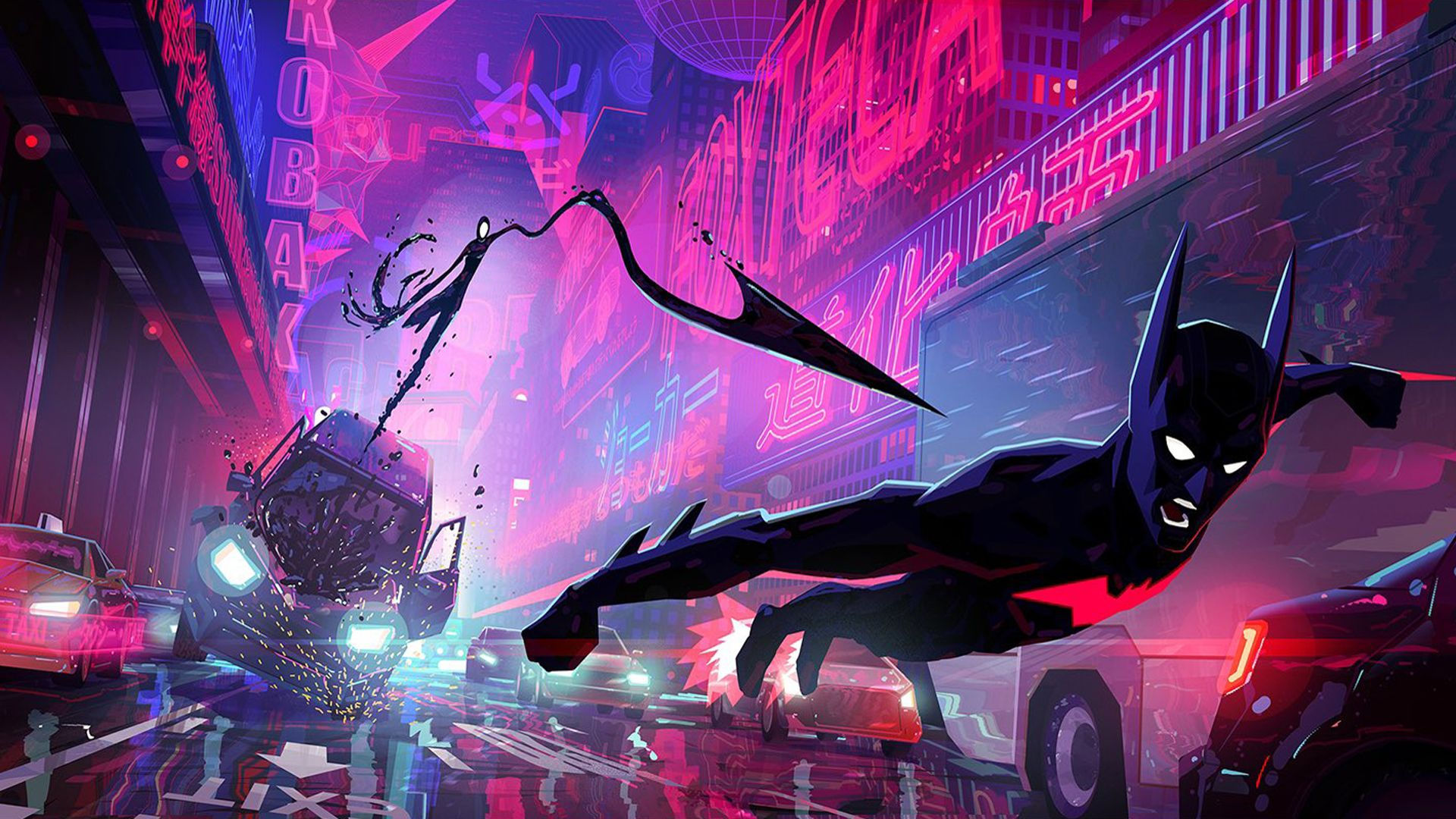 Wallpaper #tGdE85IBSpphPi3-fHSy23 Stunning Batman Beyond Animated Movie Art Shows What a Batman Spider