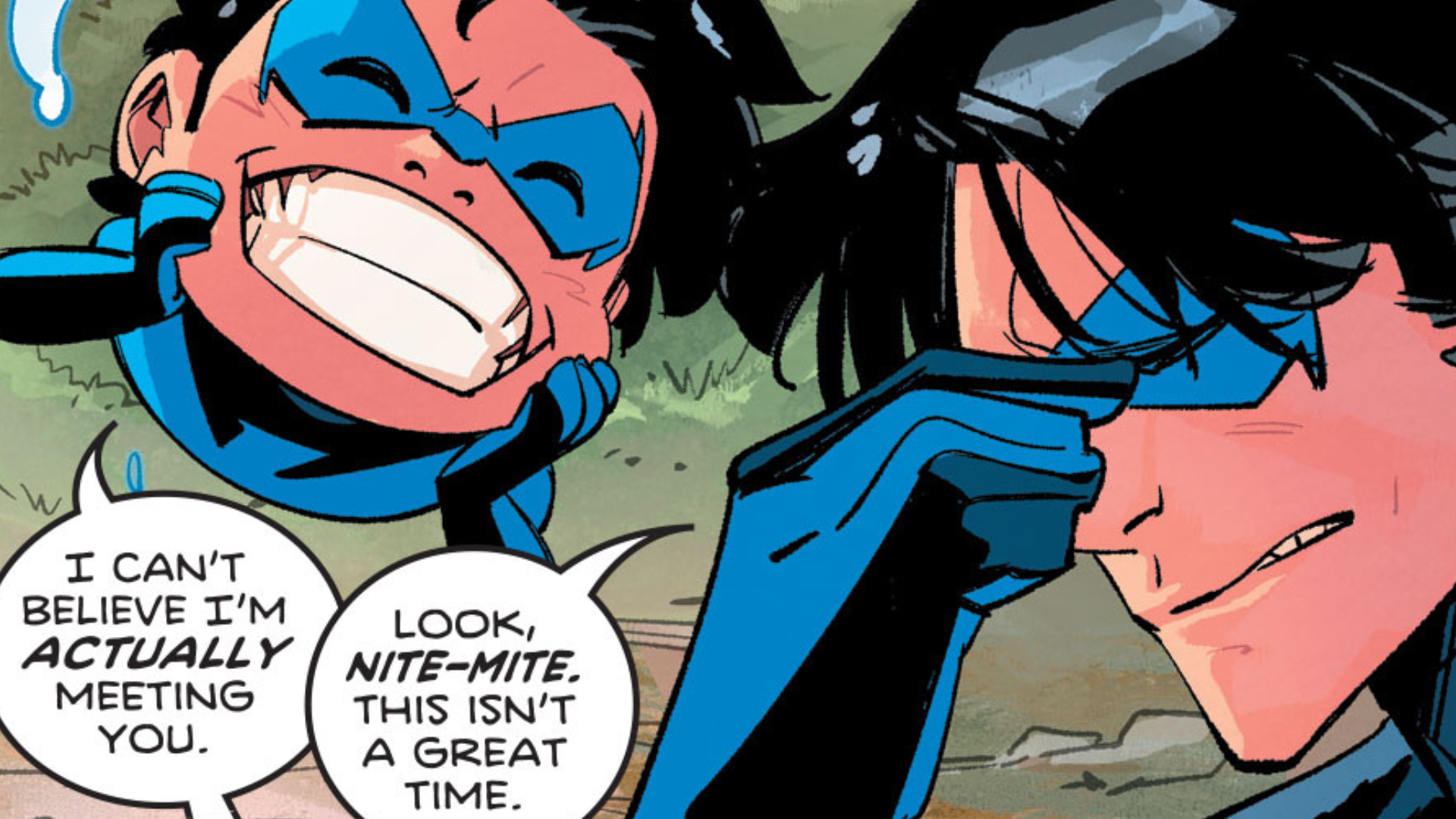 Wallpaper #smeq_5IBSpphPi3-zaNu46 Nightwing 98 Introduces Dick Grayson to His Biggest and Tiniest Fan