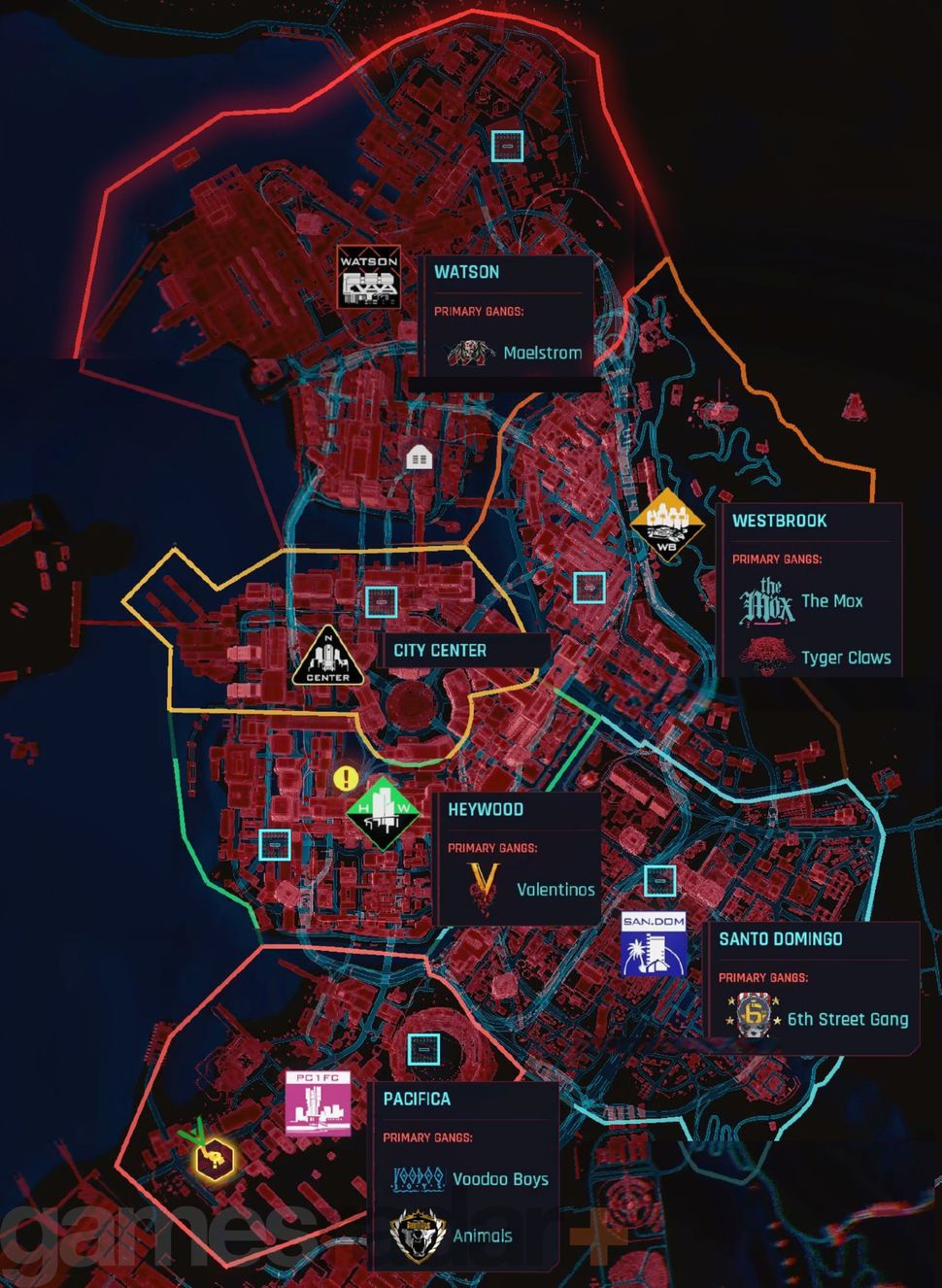 Wallpaper #brgy3ZIBJvJKYCmEnf-H254 Cyberpunk 2077 Map Size Fast Travel Locations and More Explained