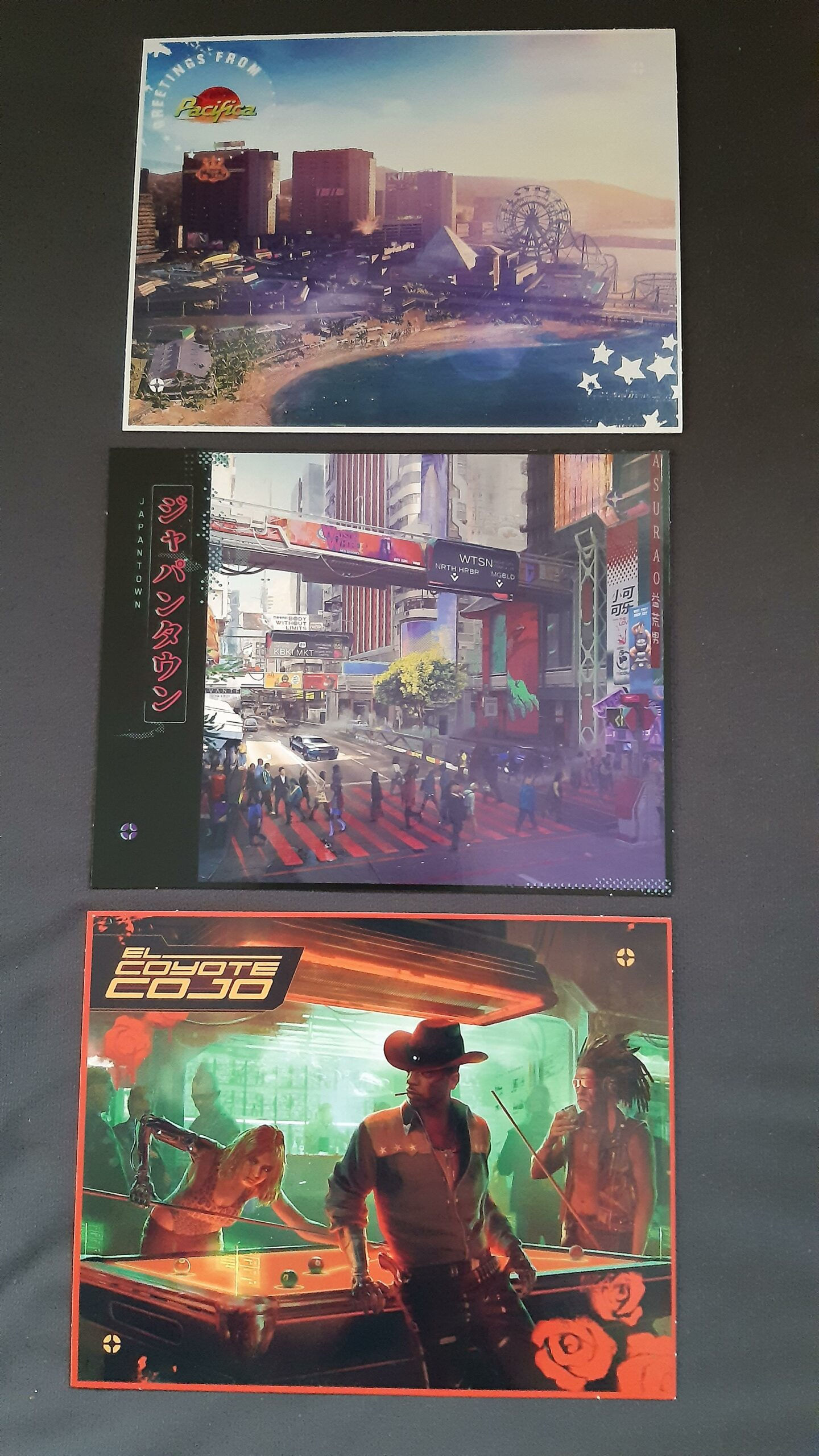 Wallpaper #ZGfJ5ZIBSpphPi3-TDGz200 Cyberpunk 2077 Full Map Postcards from Physical Release Leaked