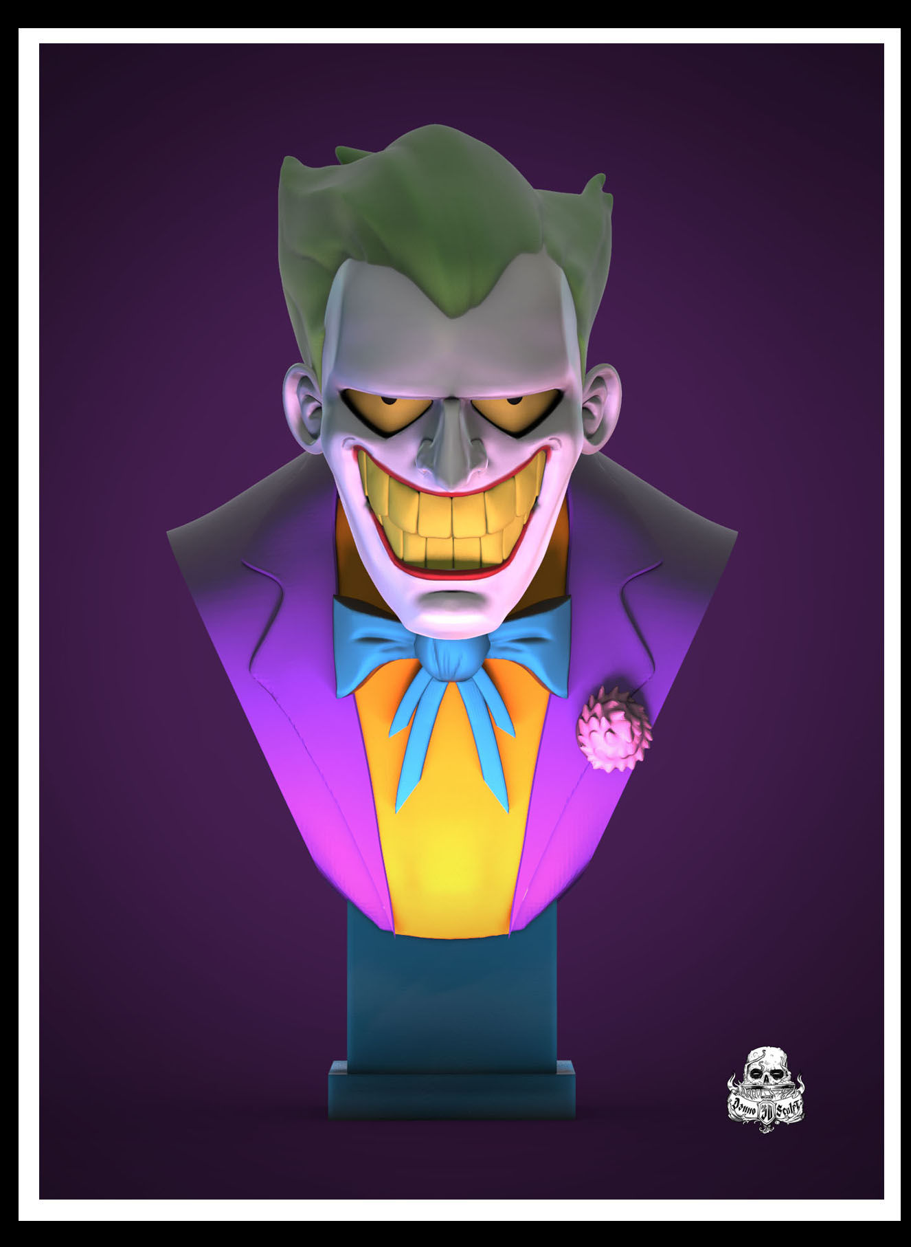 Wallpaper #5P--apMB3lSXT3zUdeYN62 Stl File Joker Batman Animated Series 3D Printer Design to Download