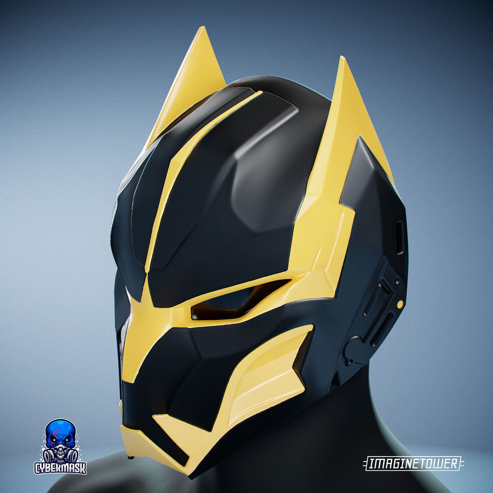 Wallpaper #Fp2HM5MBgczKmuyaifW5184 Stl File Cyber Cat Sci Fi Cyberpunk Mask Designed by AI Design to