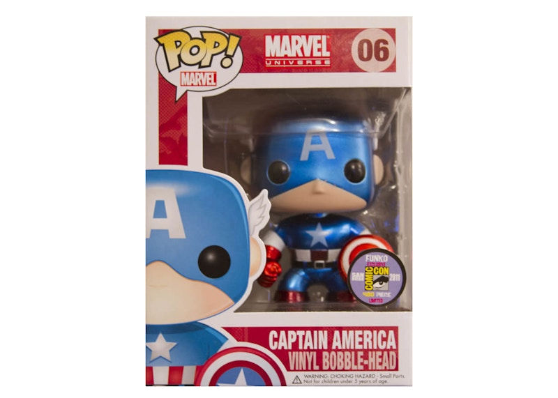 Wallpaper #5KV0OJMBVBiSkHCaSY0k56 Funko Pop Marvel Captain America Metallic Sdcc Figure 06 Us