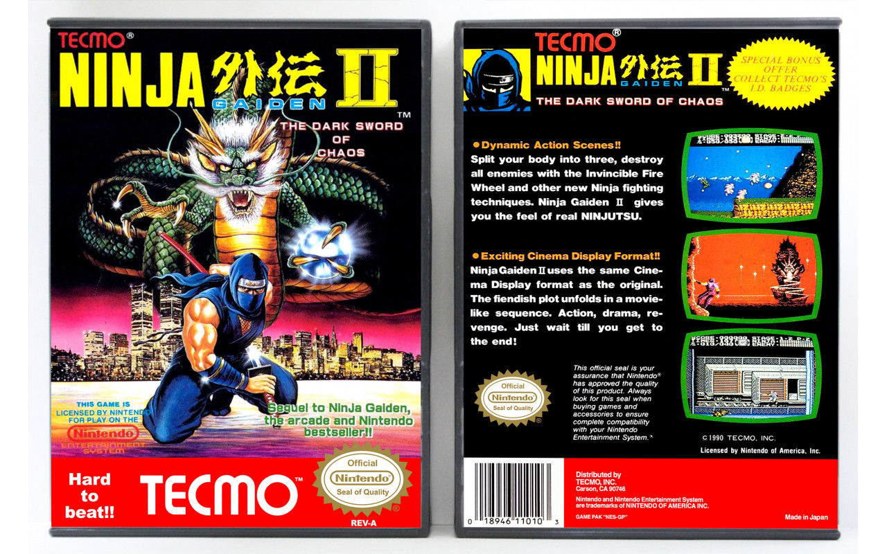 Wallpaper #A21Na5cBycdYOYFTVHIS182 Gaming Relics Ninja Gaiden Ii the Dark Sword of Chaos