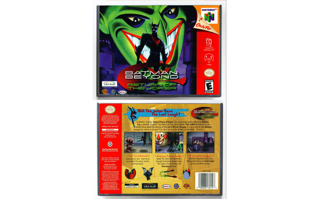Wallpaper #zWcp-JIBSpphPi3-2Ig821 Gaming Relics Nintendo 64 Batman Beyond Return of the Joker