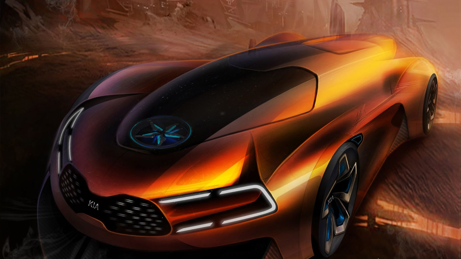 Wallpaper #CQBB7I4BSdW8dNouEhTr42 Download Wallpaper 1600x900 Kia Concept Car HD Background
