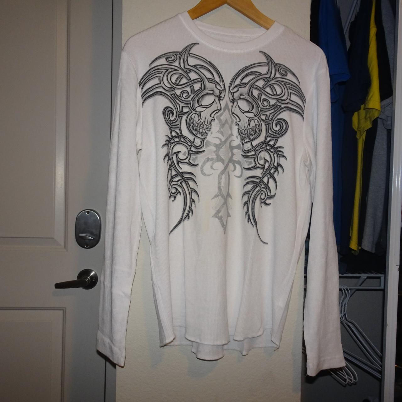 Wallpaper #P2cdEpMBSpphPi3-vvqw36 Y2k Mallgoth Punk Mirror Skulls Thermal Longsleeve Depop