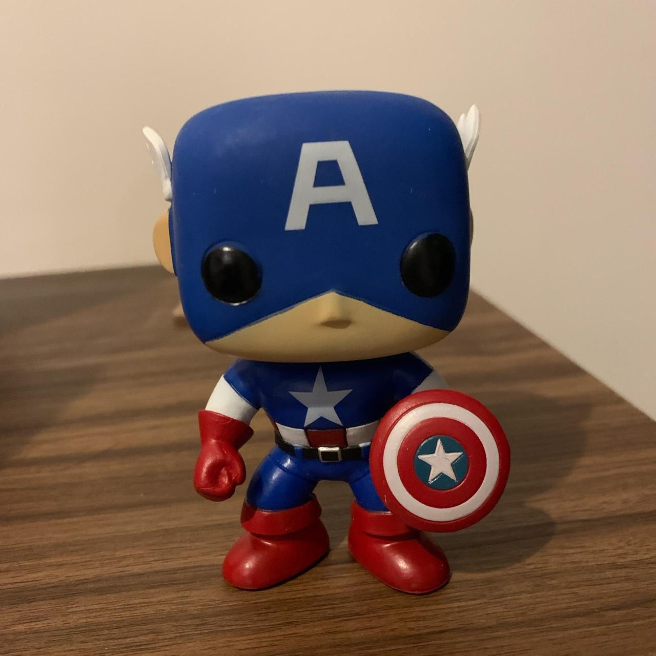 Wallpaper #vWfWEJMBSpphPi3-LPSt185 Captain America Funko Pop Vinyl Bobble Head Got as Depop